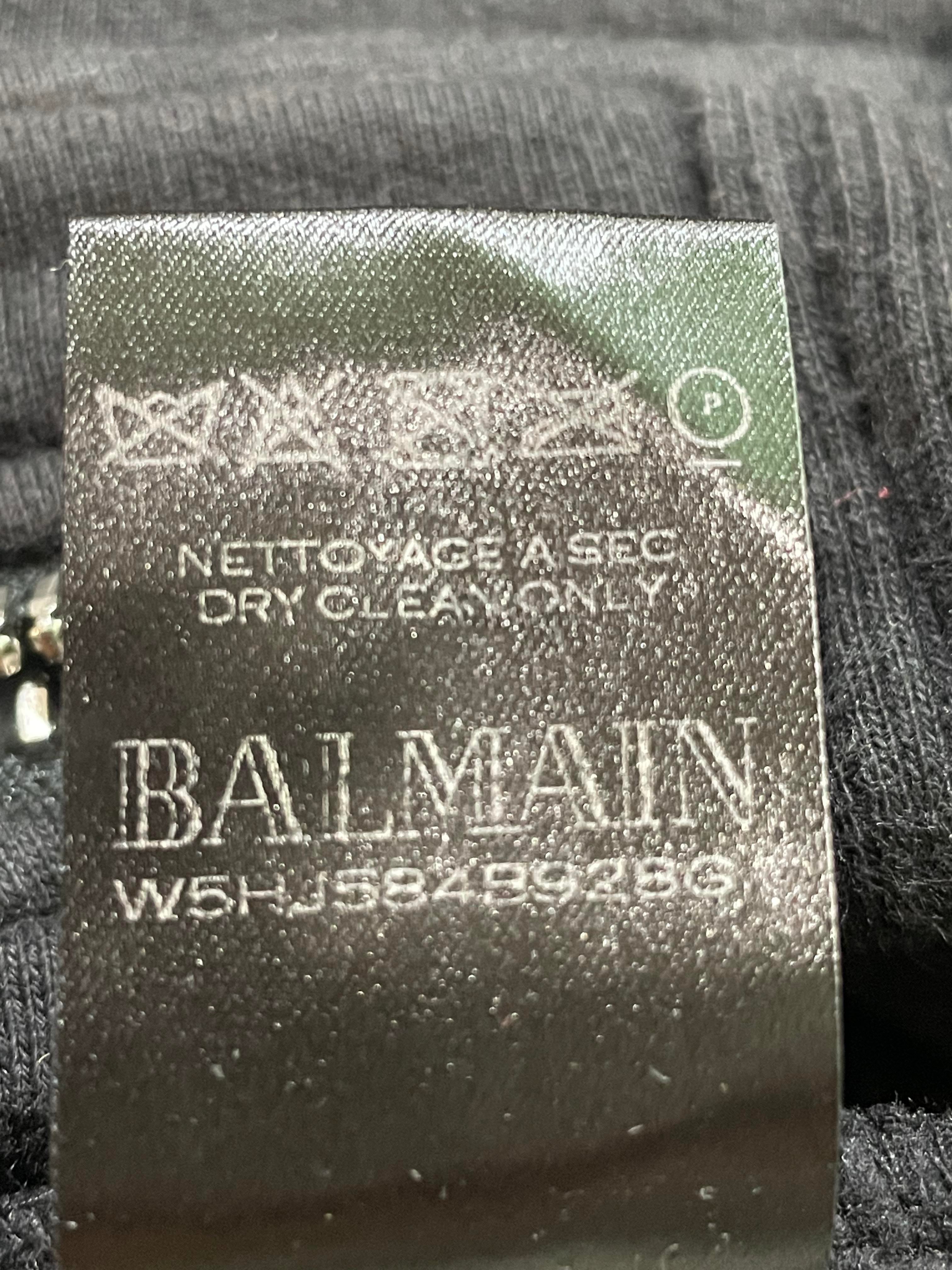 Balmain Black Zipper Sweats