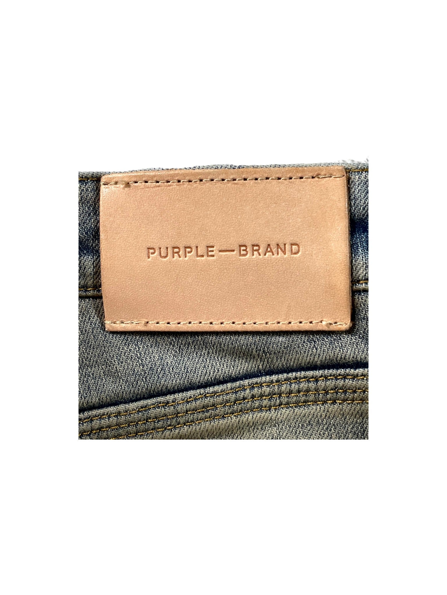 Purple Brand Paint Splatter Faded Wash Jeans