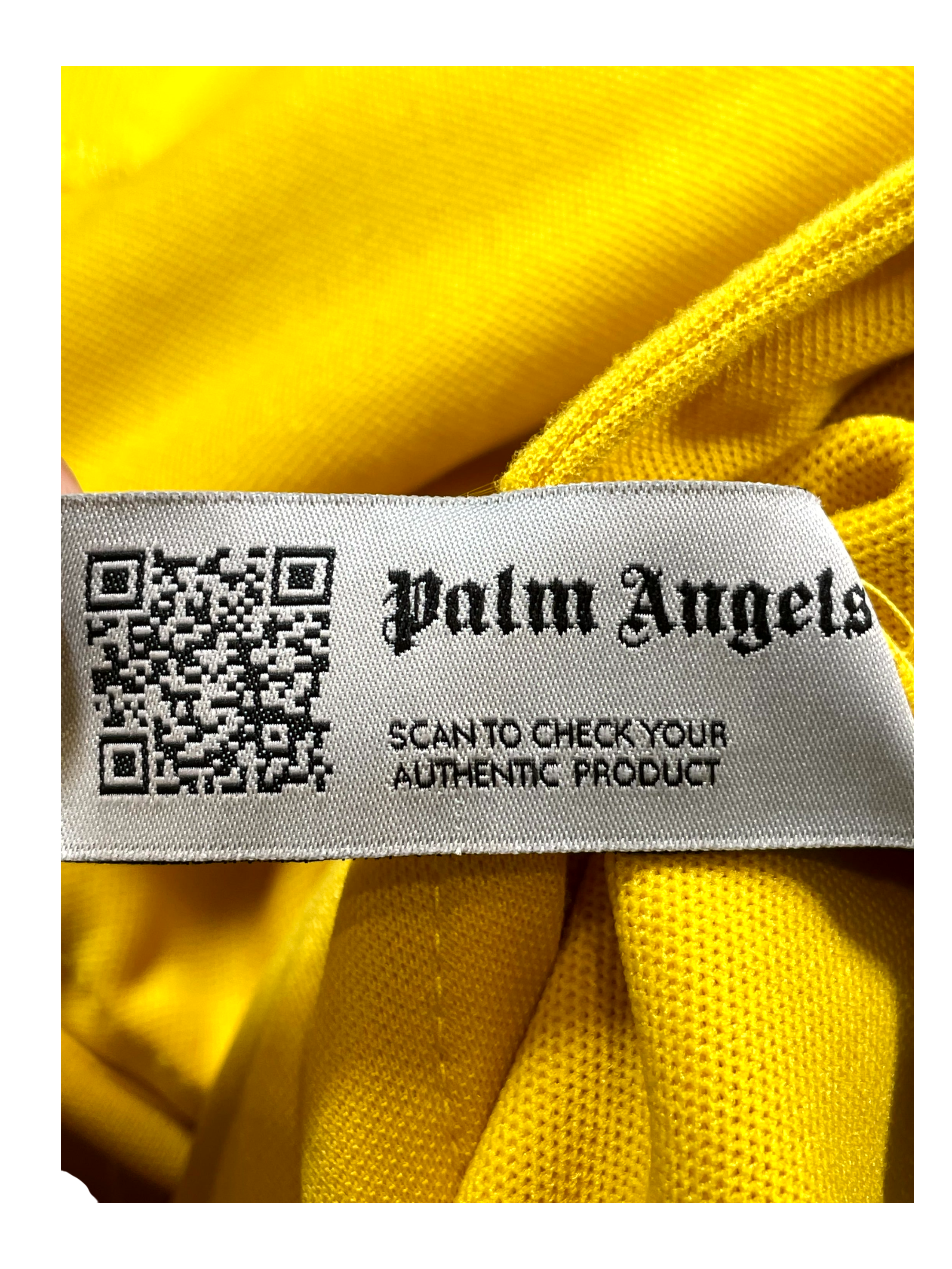 Palm Angels Stripe Yellow & White Track Jacket