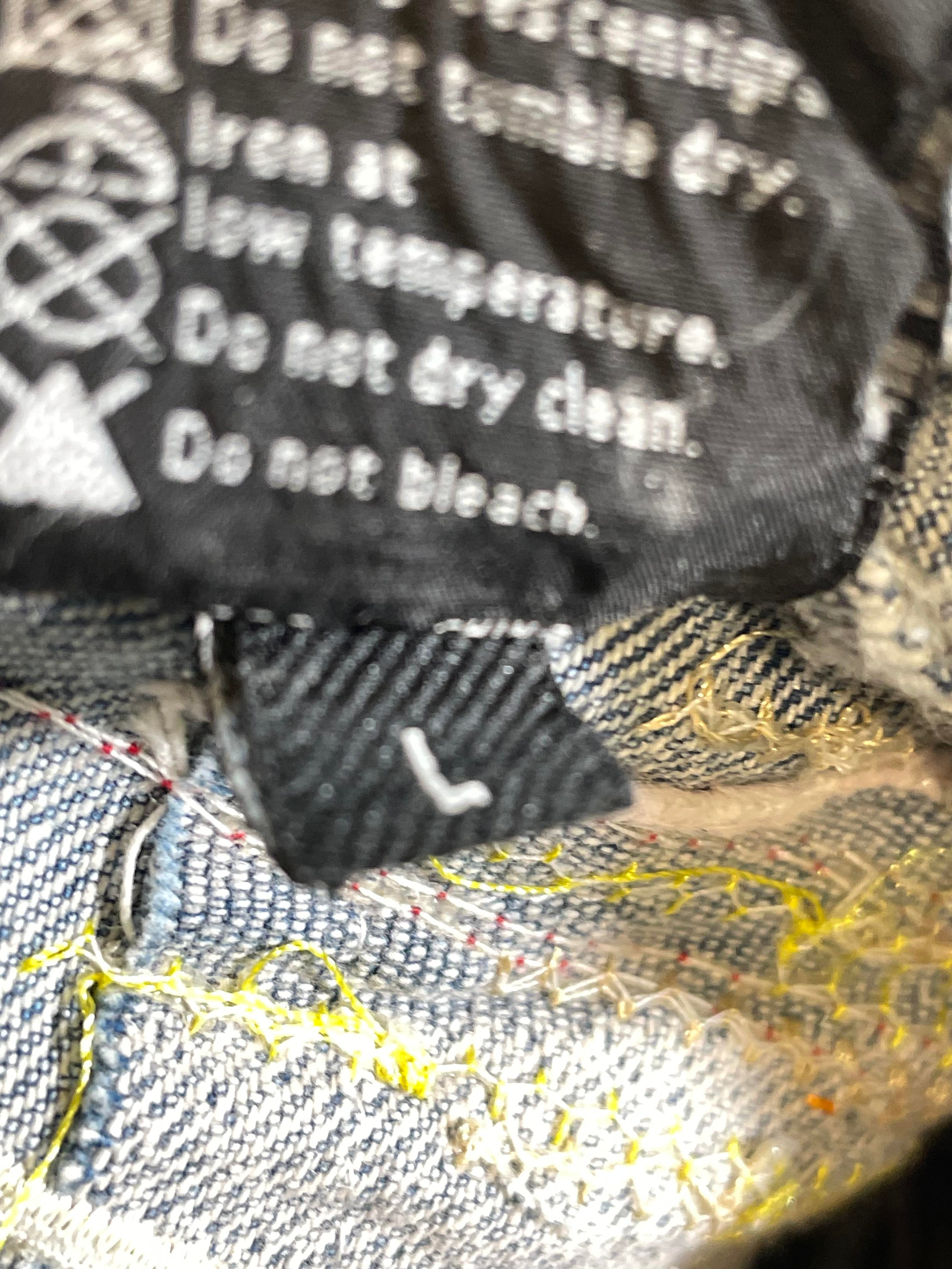 Who Decides War Pale USA Embroidered Denim Vest