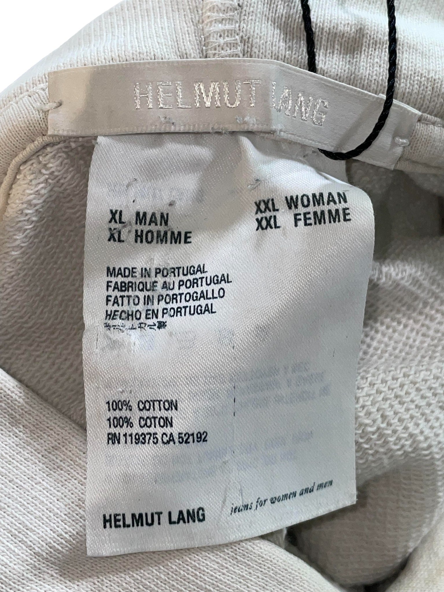 Helmut Lang 'In Lang We Trust' White & Red Hoodie