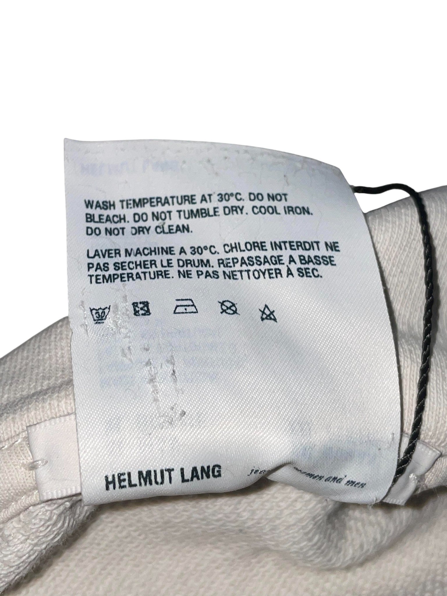Helmut Lang 'In Lang We Trust' White & Red Hoodie