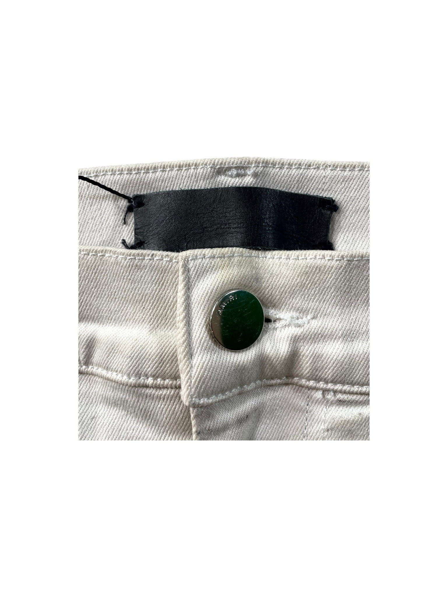Amiri MX1 Patch White Jeans