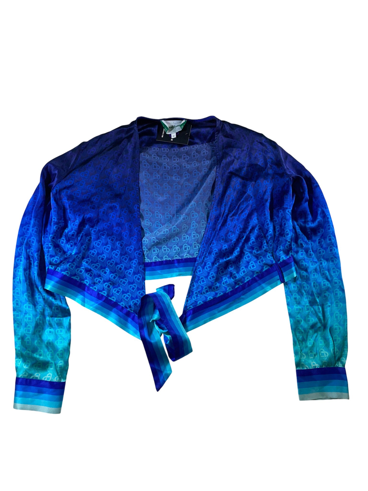 Casablanca Night View Silk Blouse