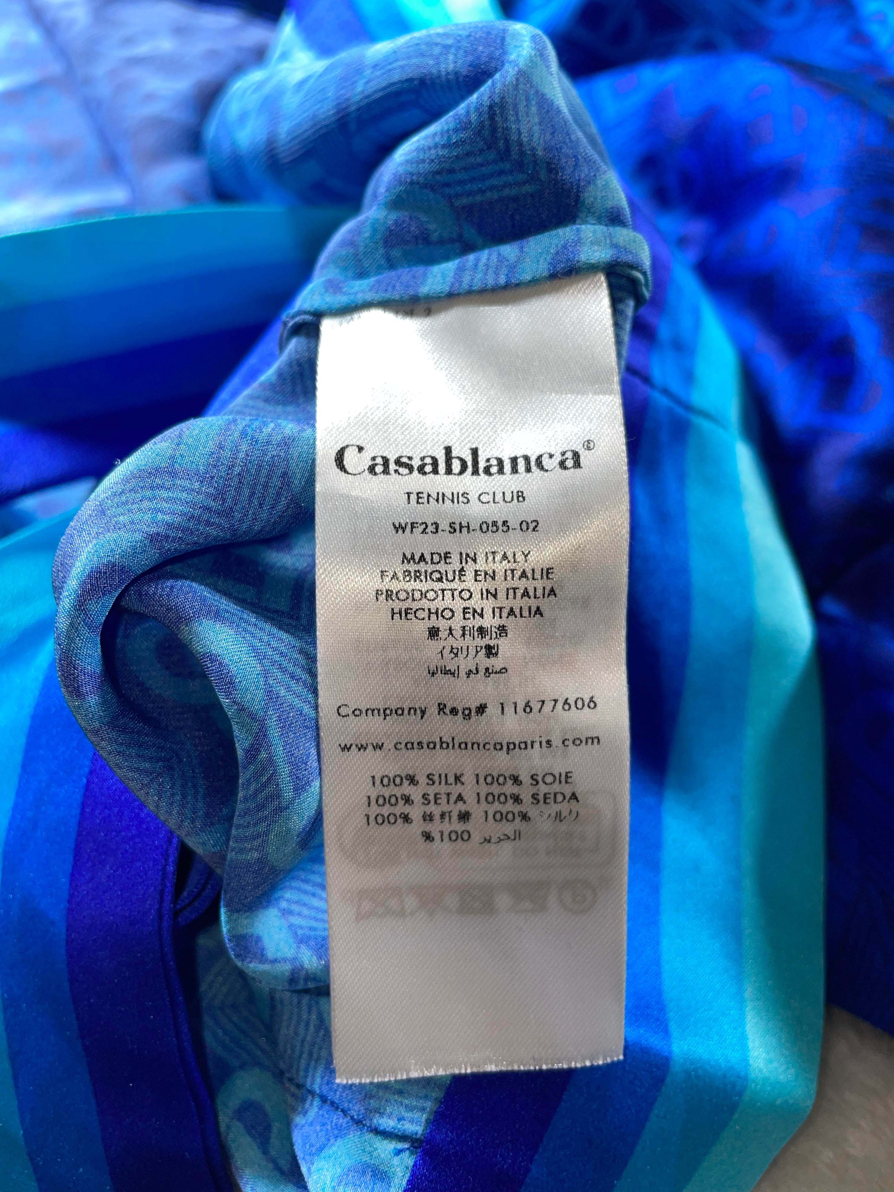Casablanca Night View Silk Blouse