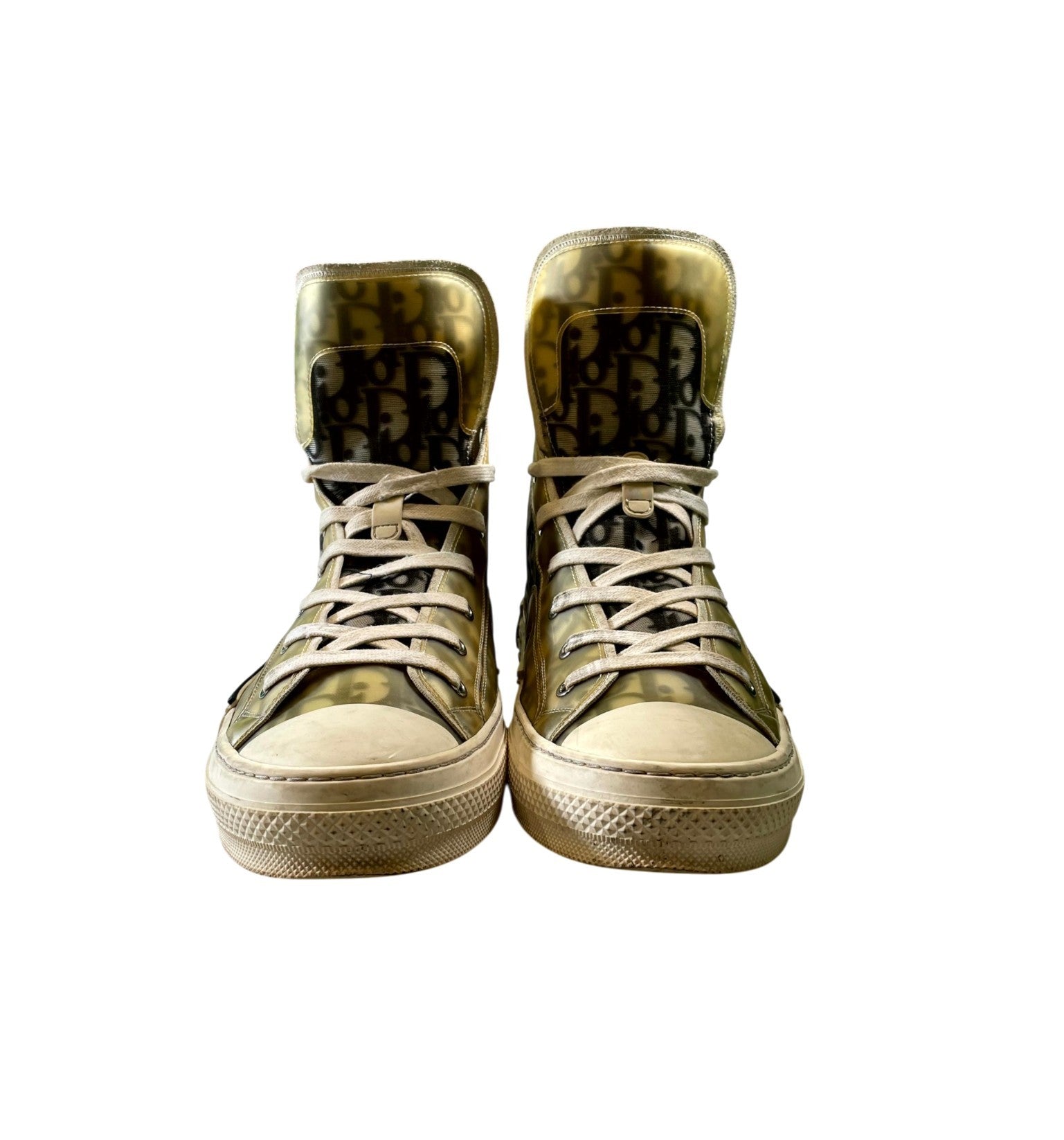Dior "B23 Monogram" (Yellowed) & White Sneakers