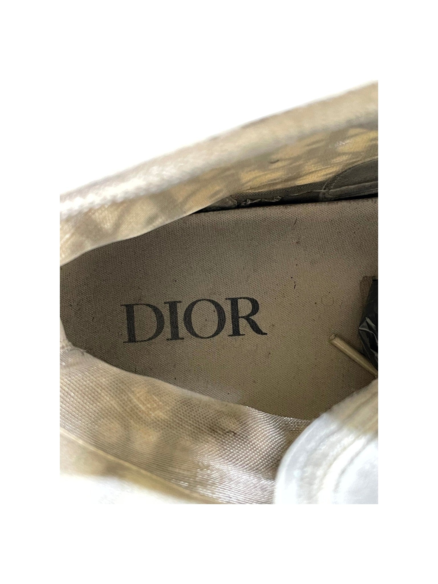 Dior "B23 Monogram" (Yellowed) & White Sneakers