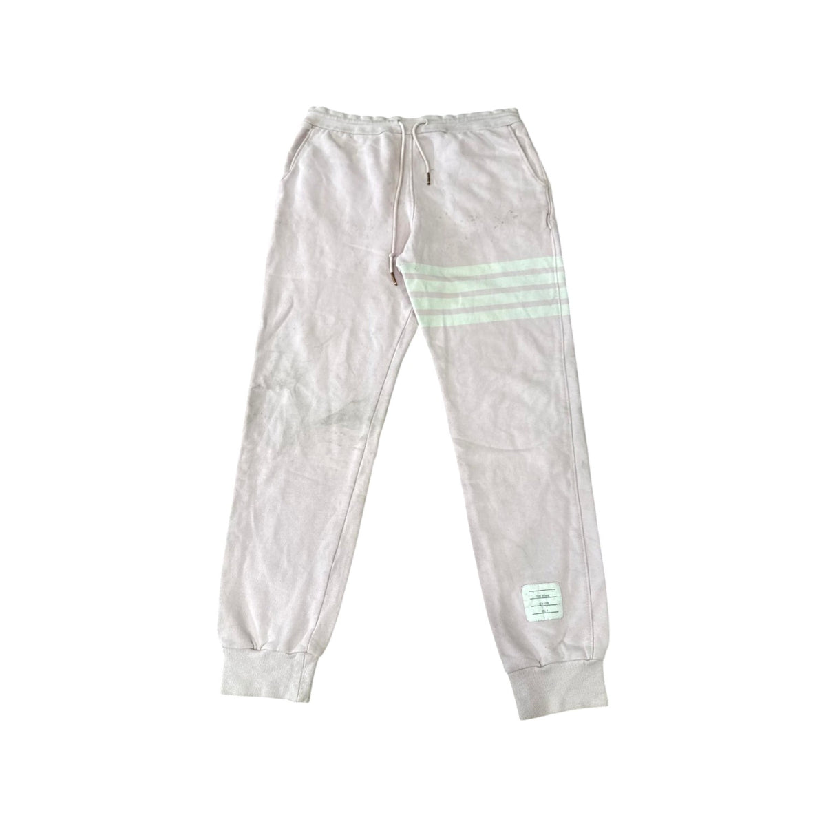 Thom Browne 4 Bar Pink & White Sweats