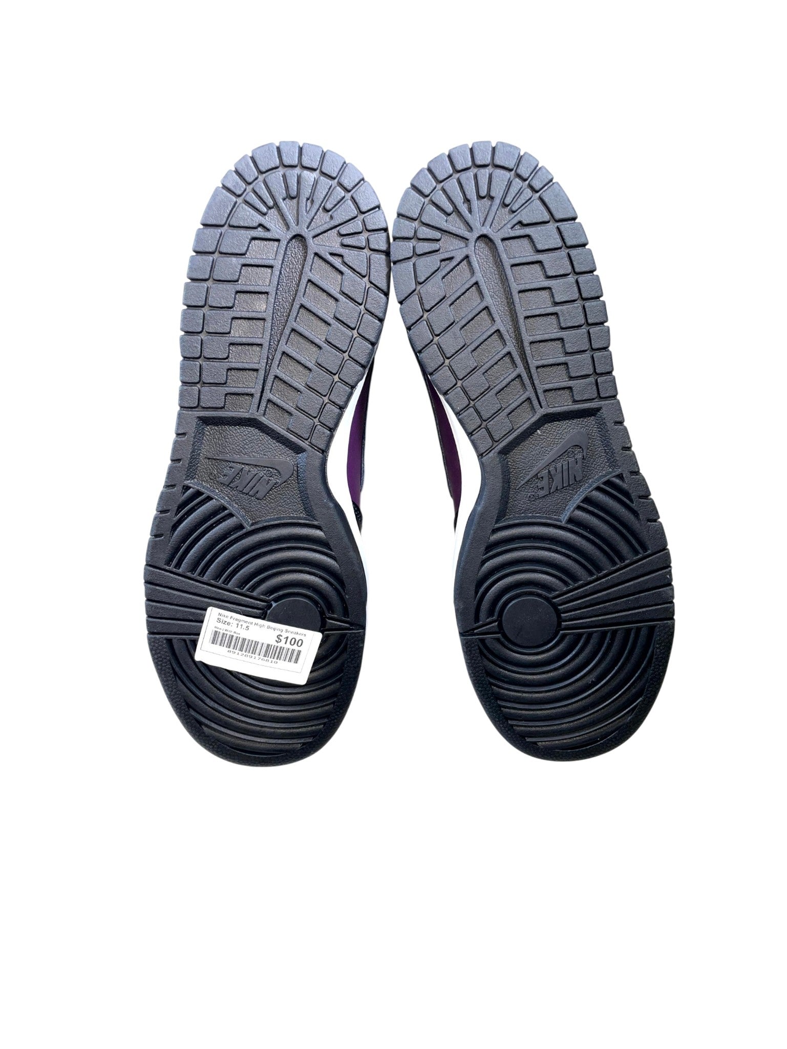 Nike "Fragment High Beijing" Purple & Black Sneakers