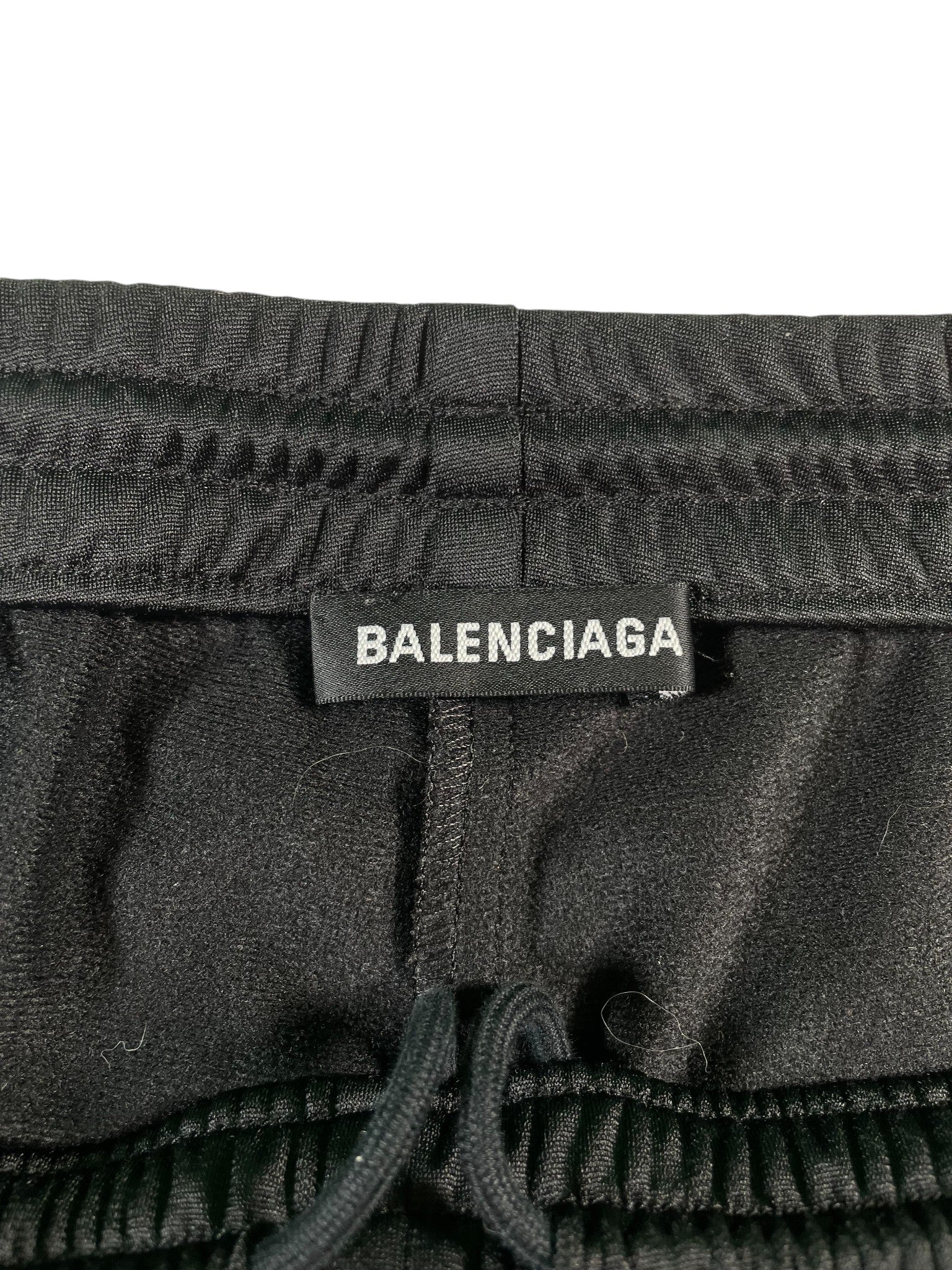 Balenciaga Black & Blue Stripe Track Pants