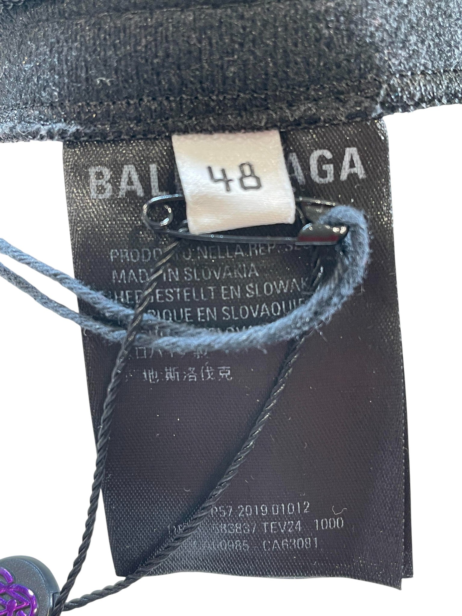 Balenciaga Black & Blue Stripe Track Pants