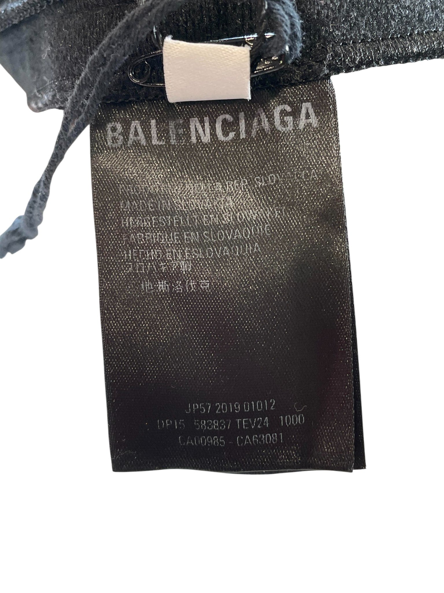 Balenciaga Black & Blue Stripe Track Pants