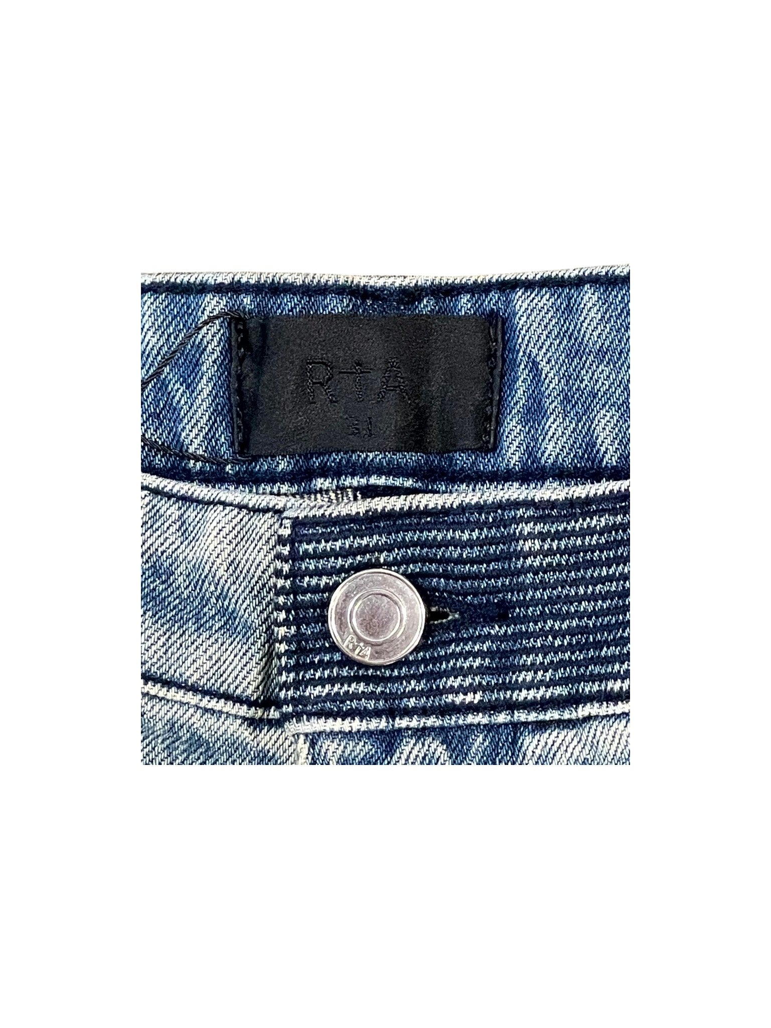 RTA Distressed Vintage Wash Jeans