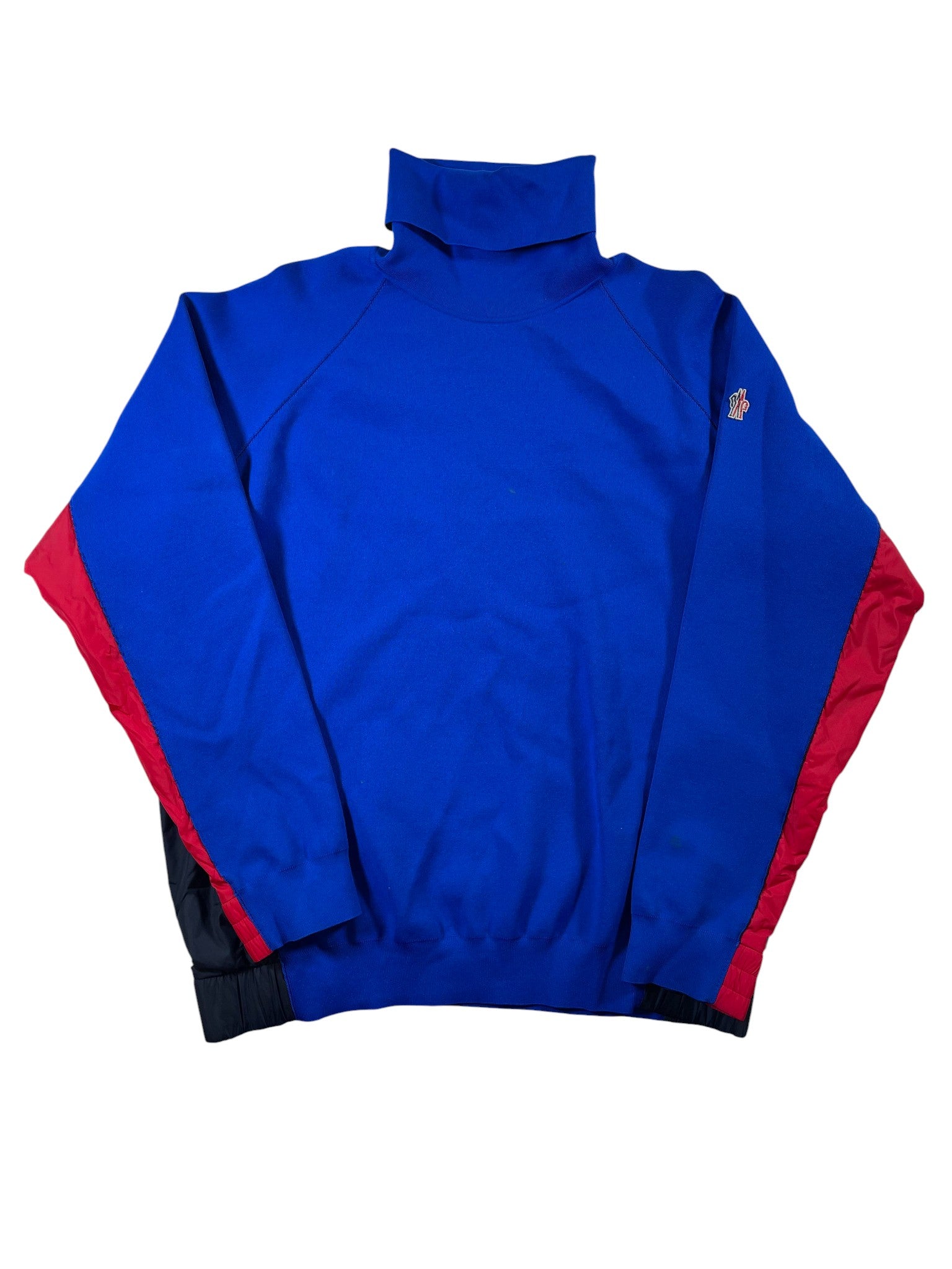 Moncler Blue & Red Maglione Tricot Sweater