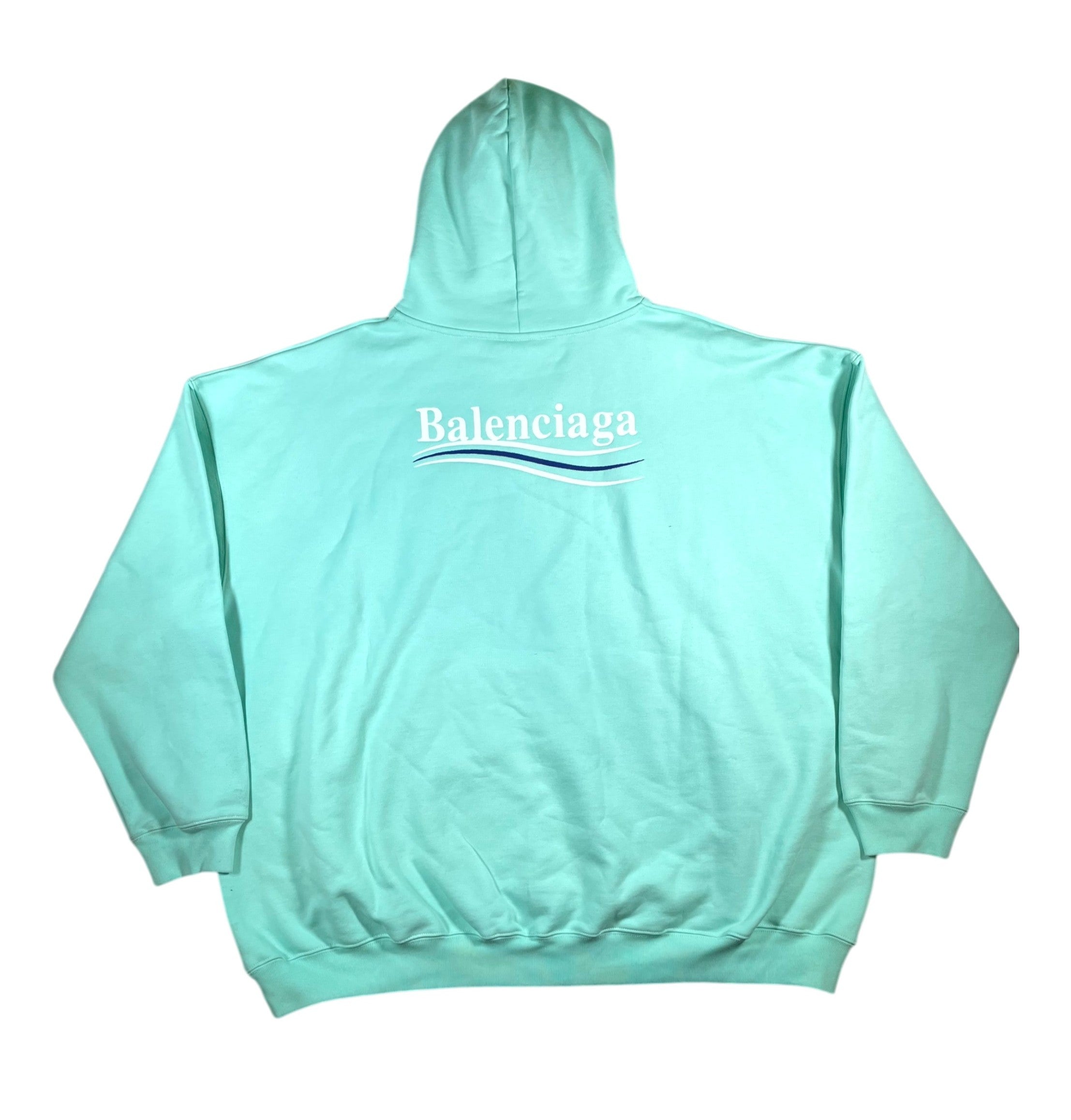 Balenciaga 'Campaign Logo' Mint Hoodie