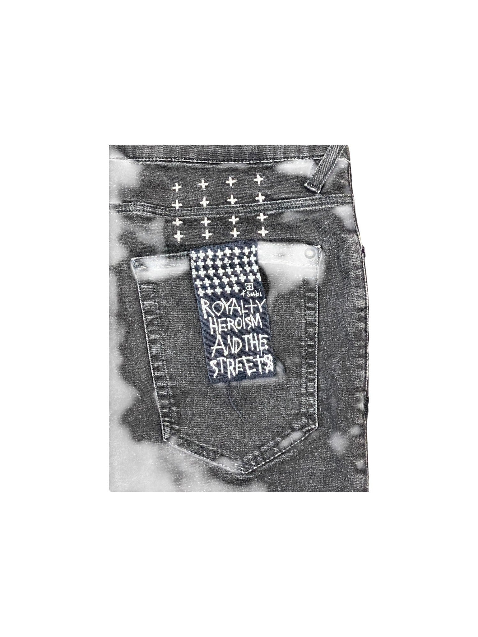 Ksubi Plain Black Wash Jeans
