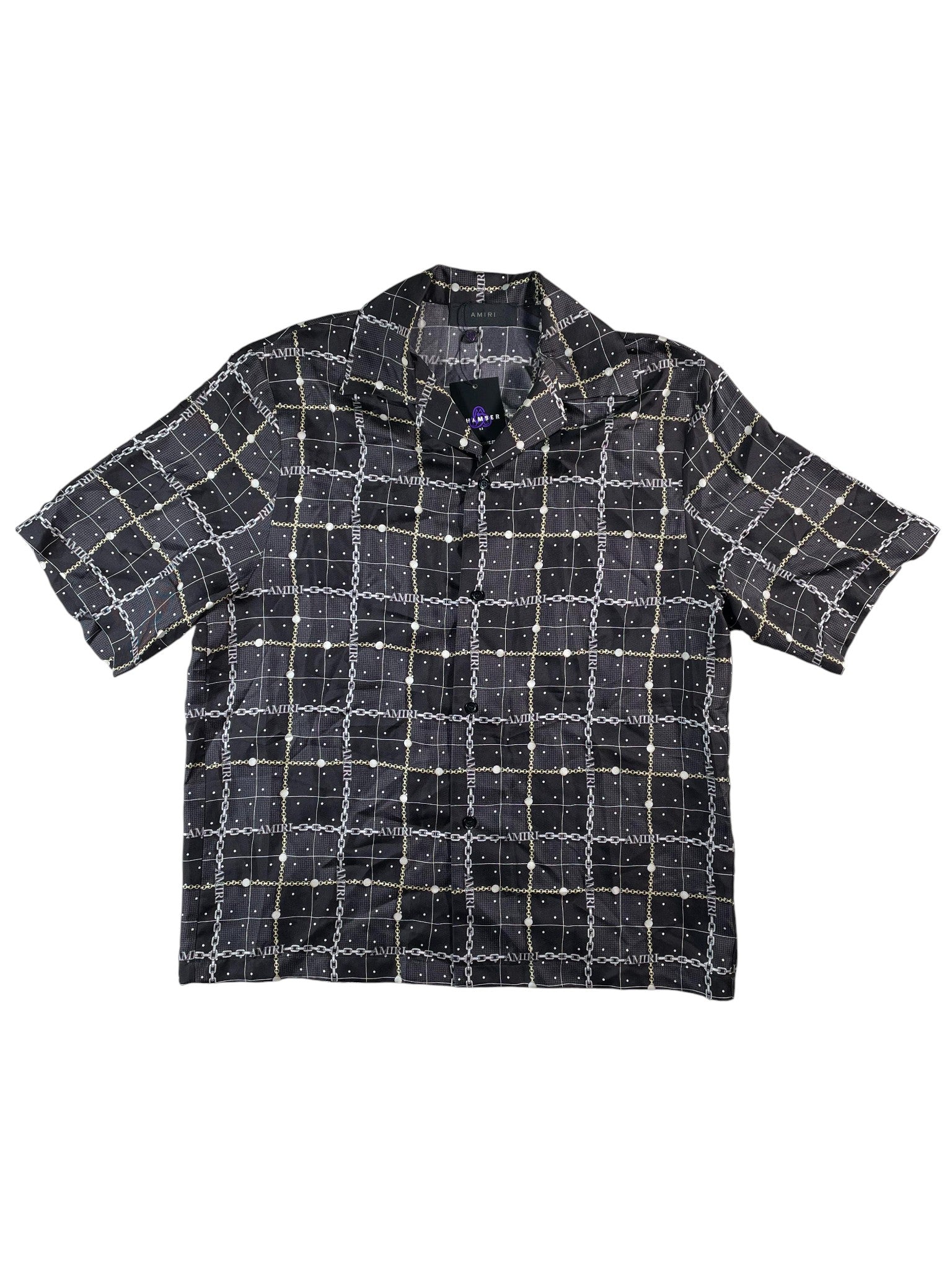 Amiri 'Chain Link' Silk Button Up