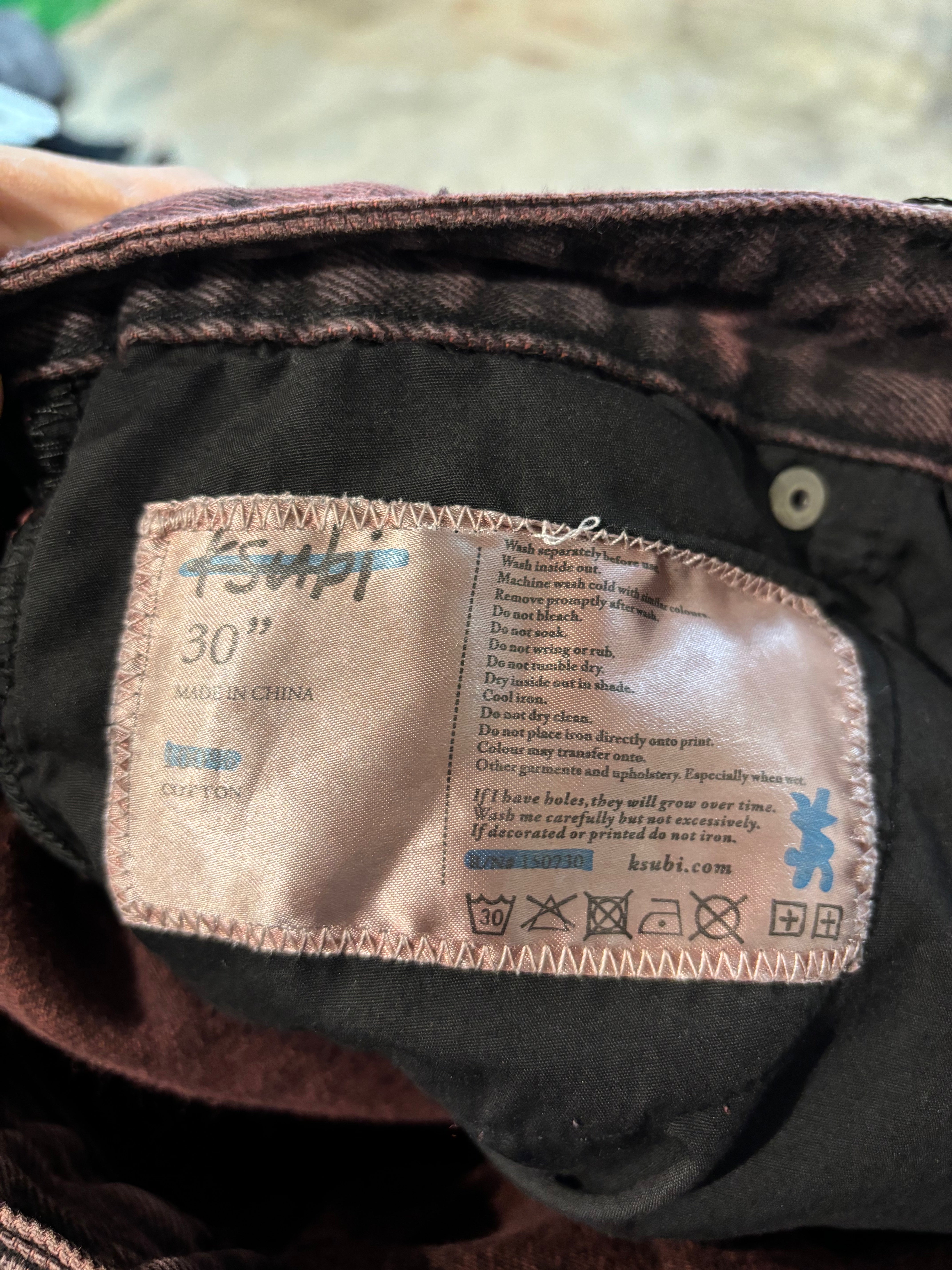 Ksubi Maroon Jeans
