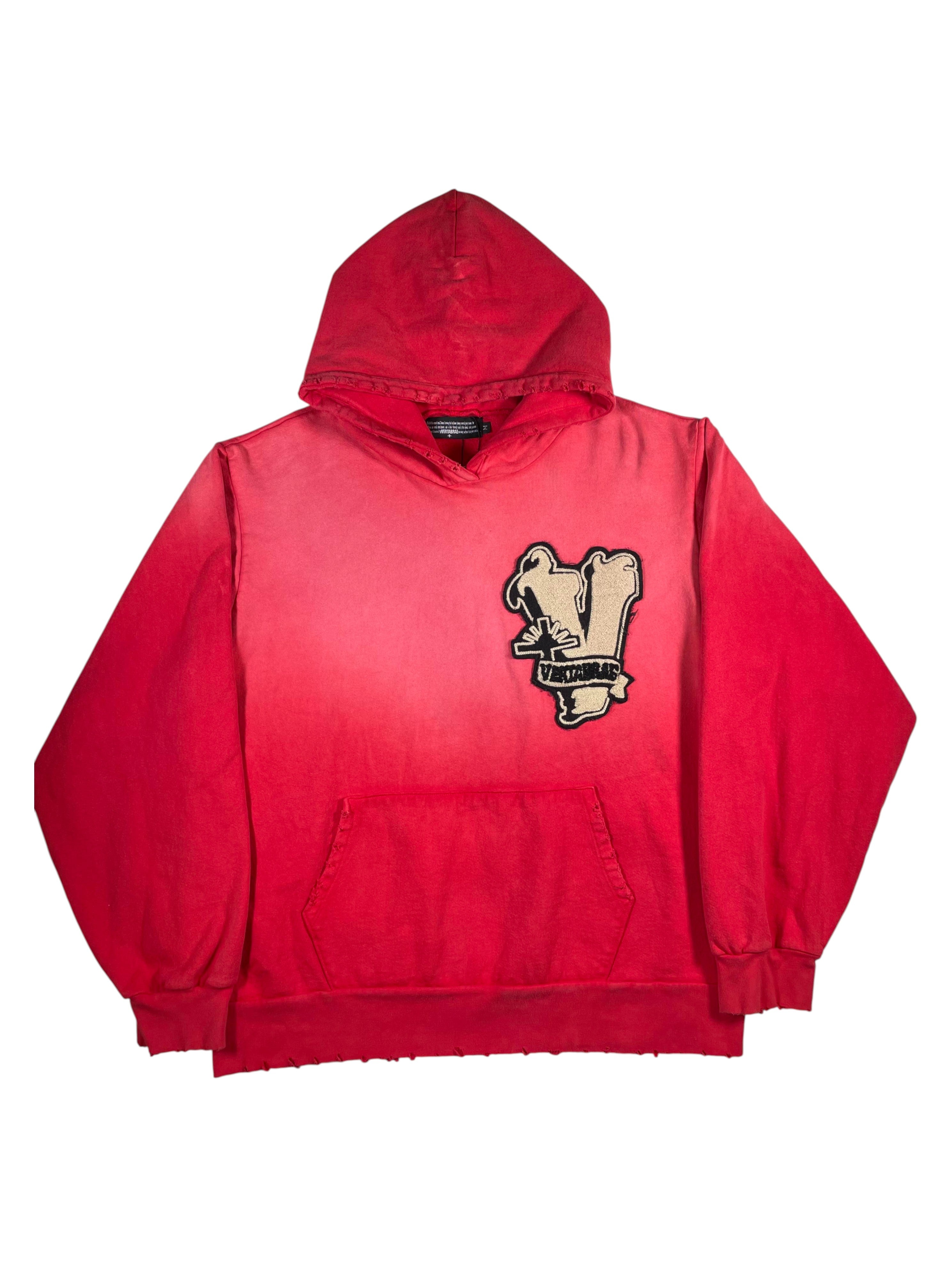 Vertabrae Patch Red Hoodie