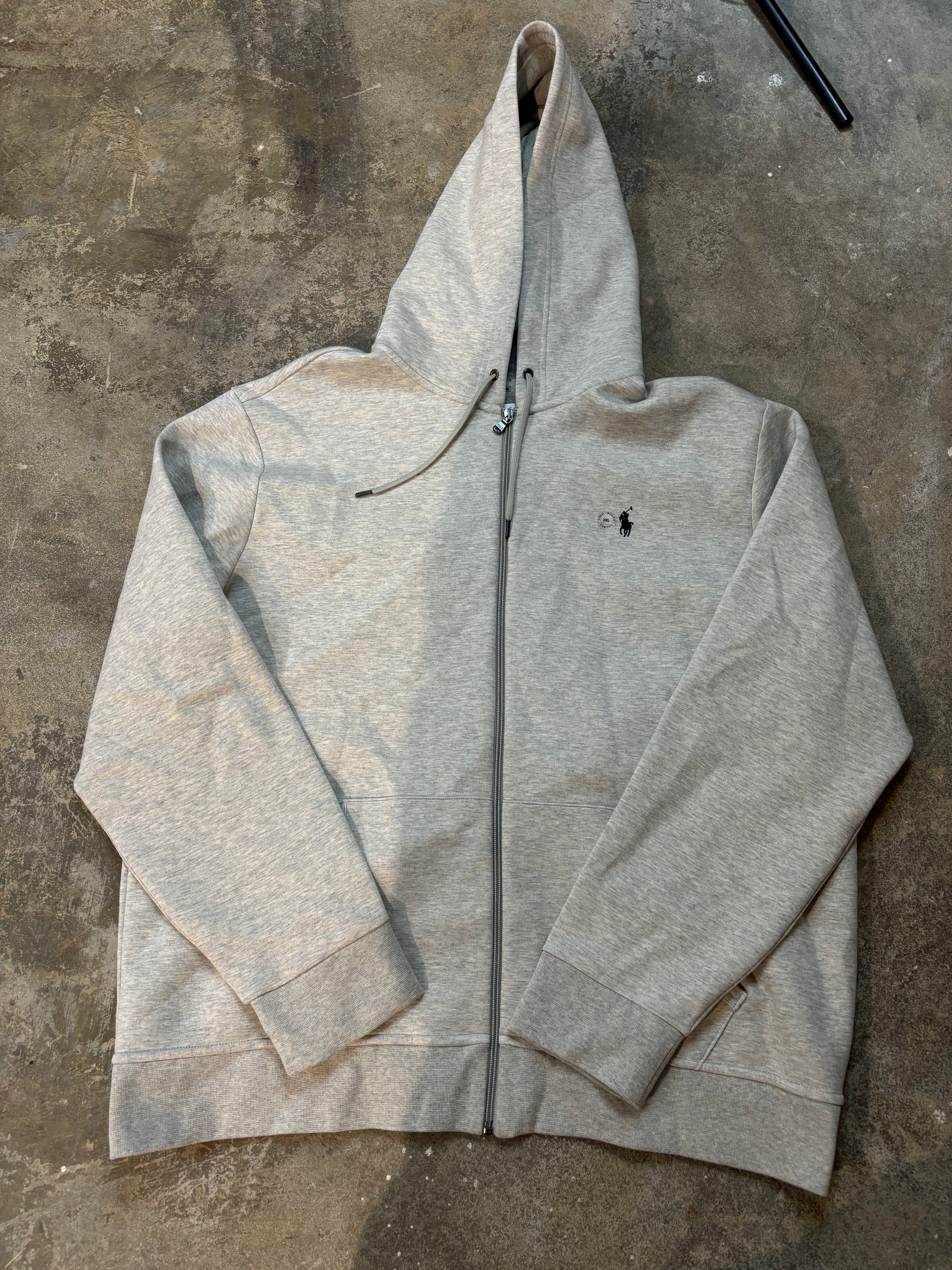 Polo Zip Up grey New XXL With Tags