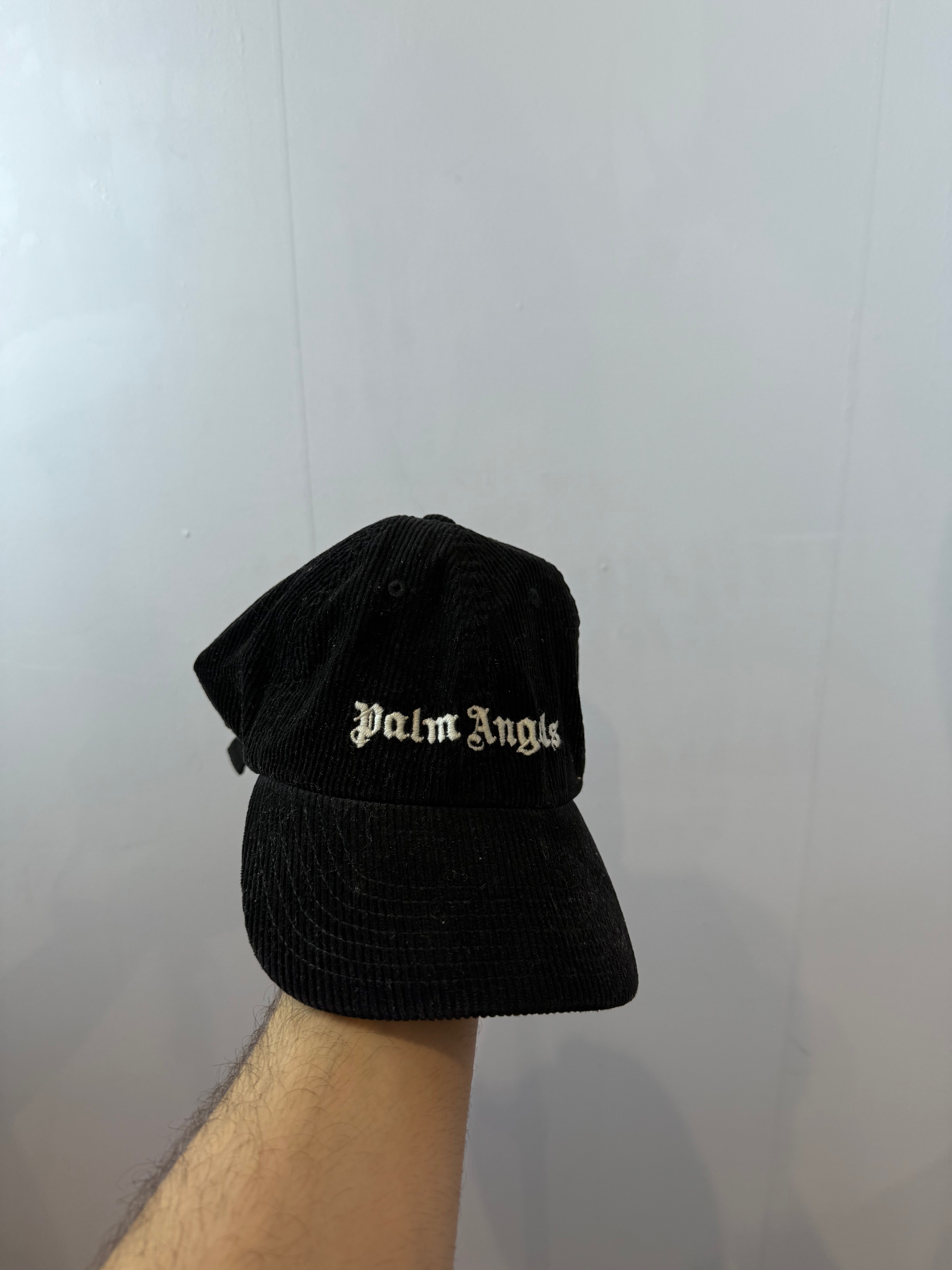 Palm Angels Corduroy Black Cap