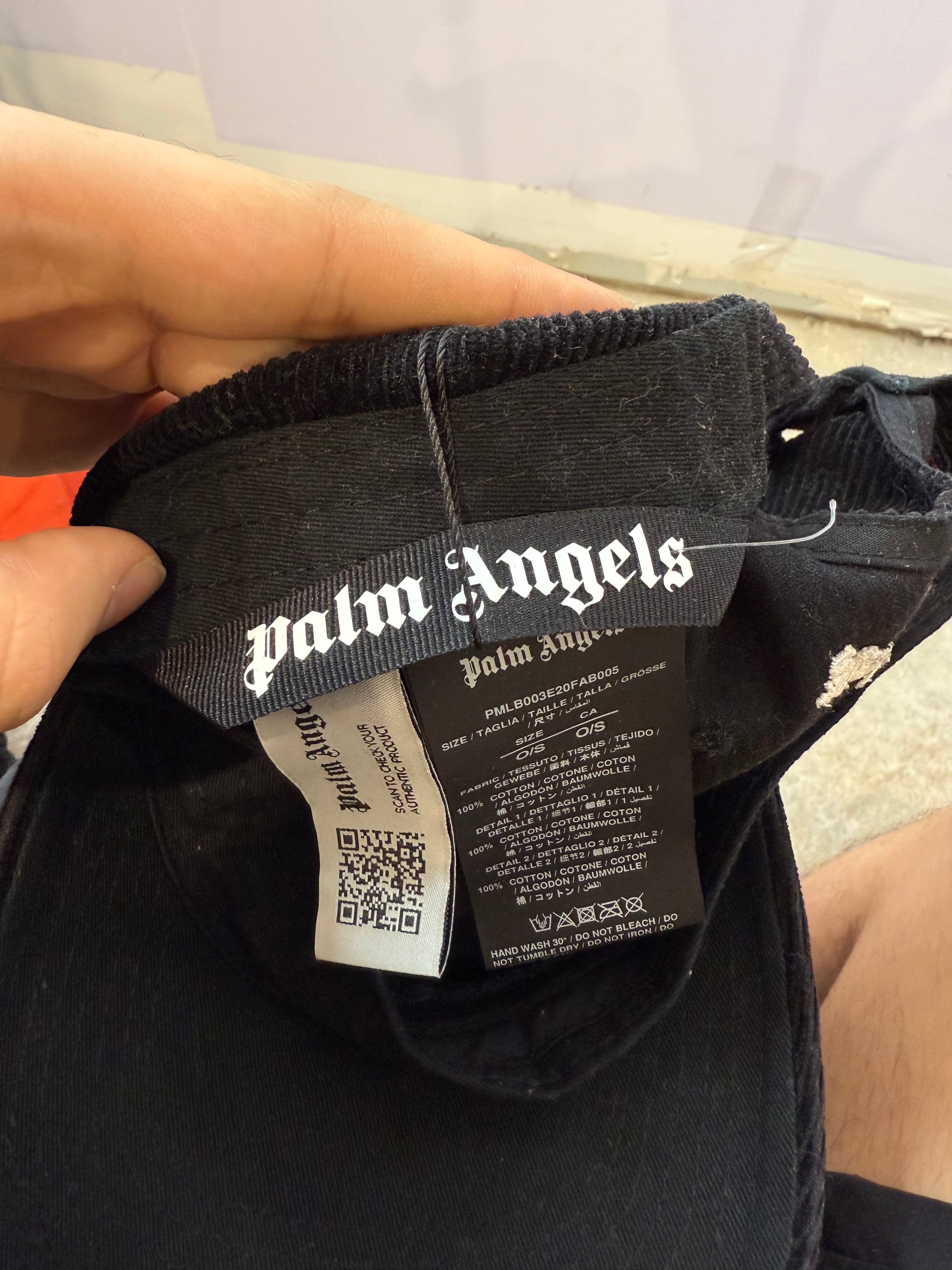 Palm Angels Corduroy Black Cap