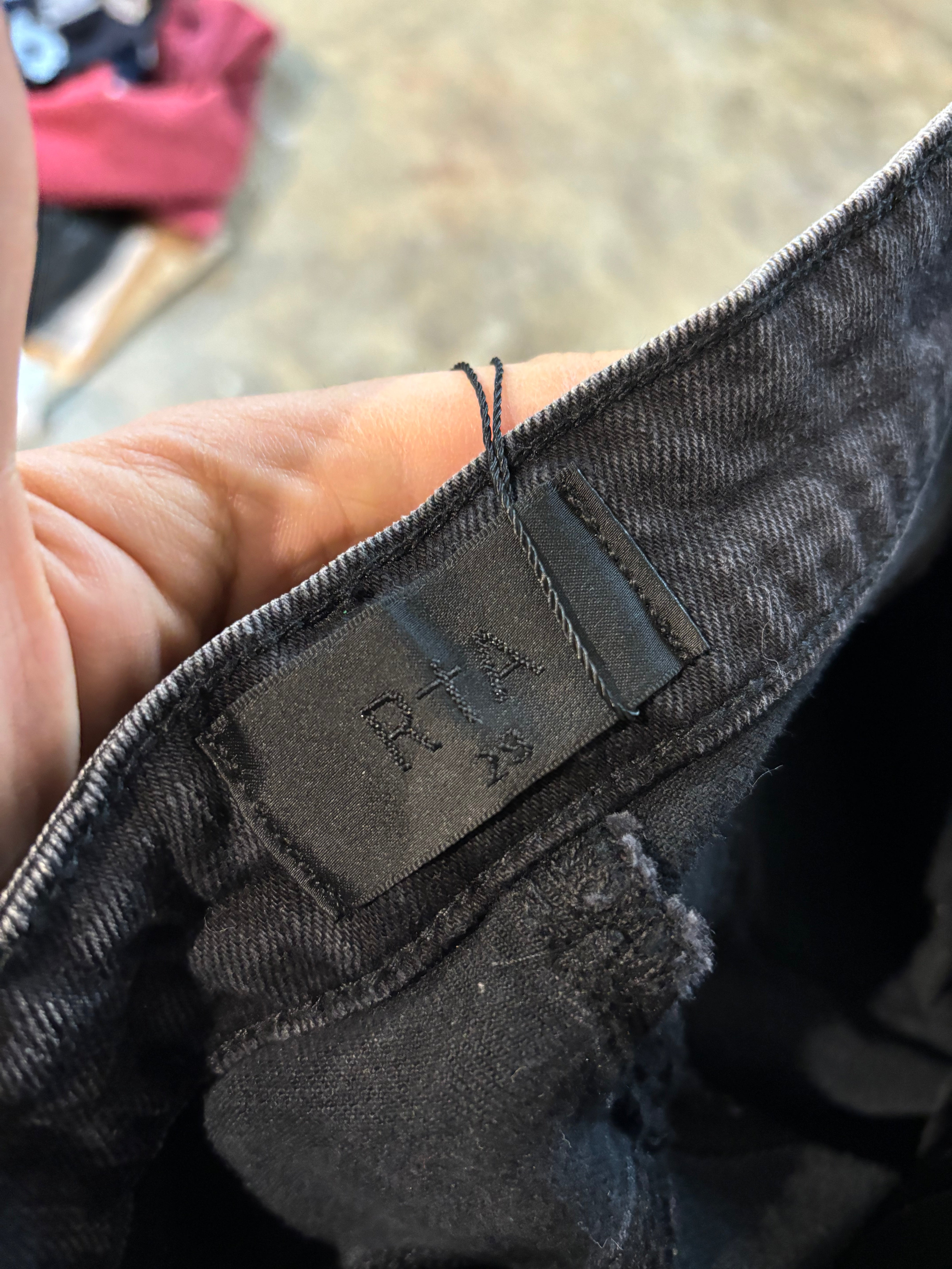 RTA Knee Patch Denim Grey New 29 With Tags