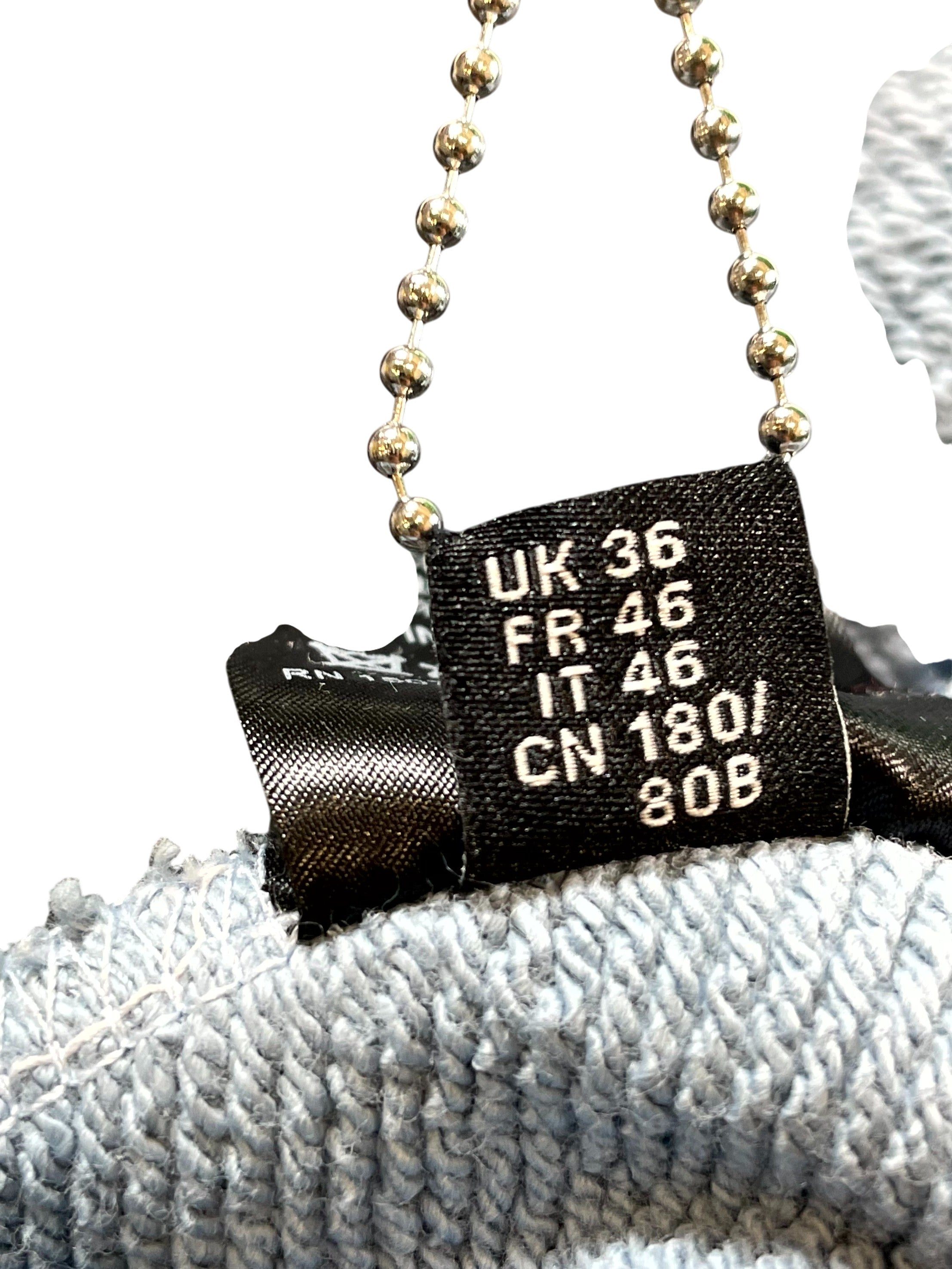 Amiri Vine Logo Baby Blue & White Hoodie