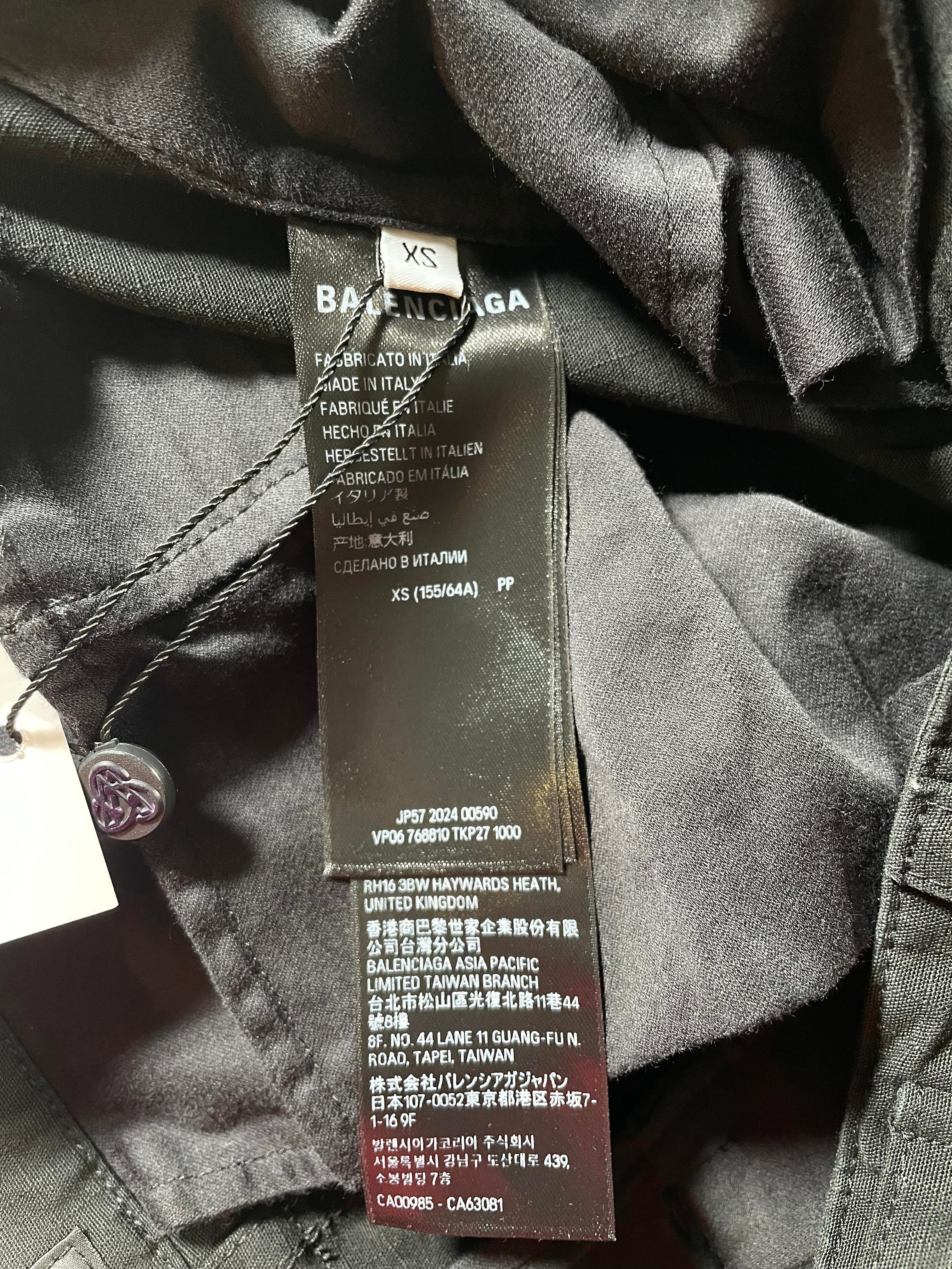 Balenciaga Black Cargo Pants