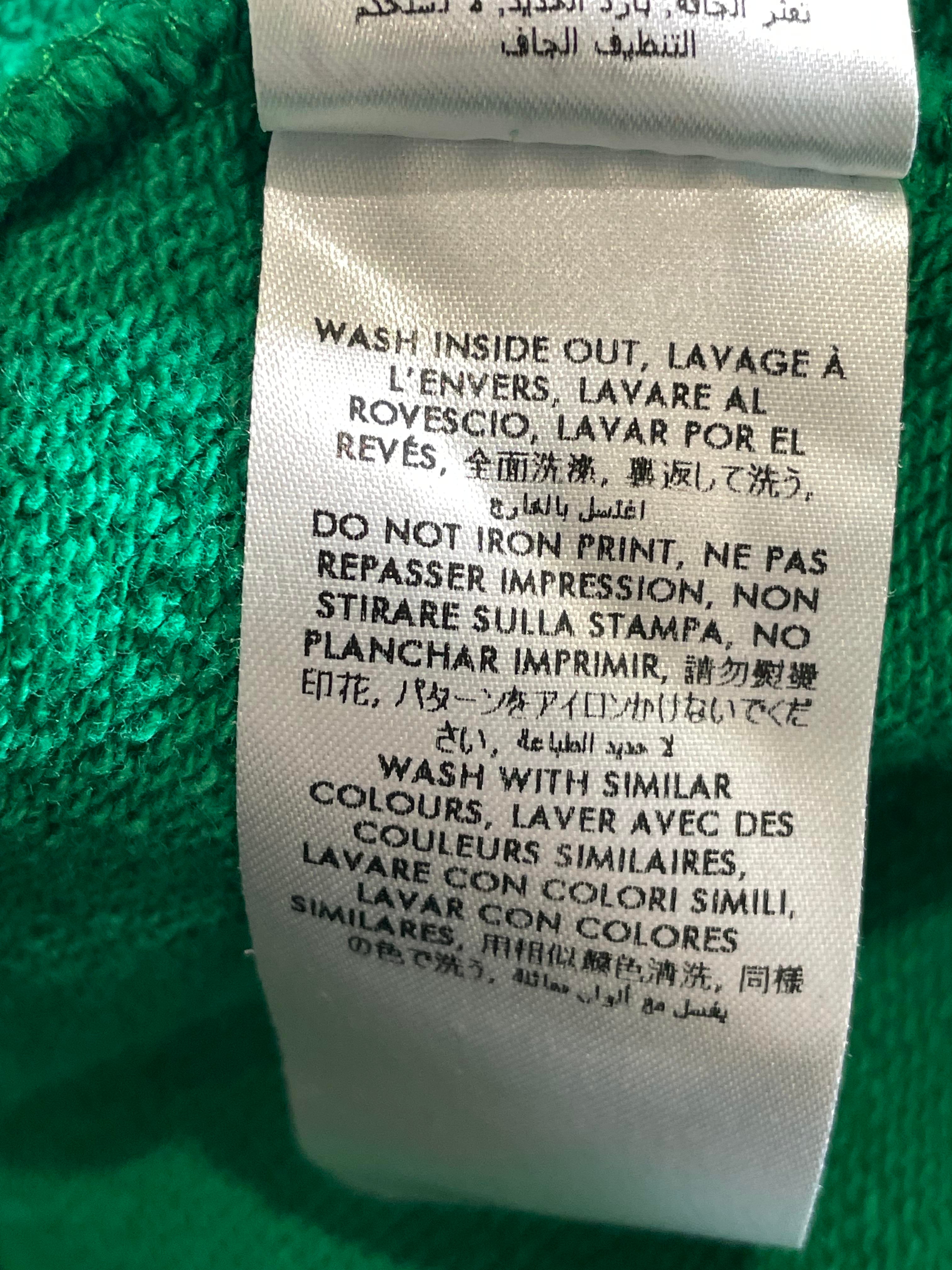 Casablanca Silk Scarf Logo Green Hoodie