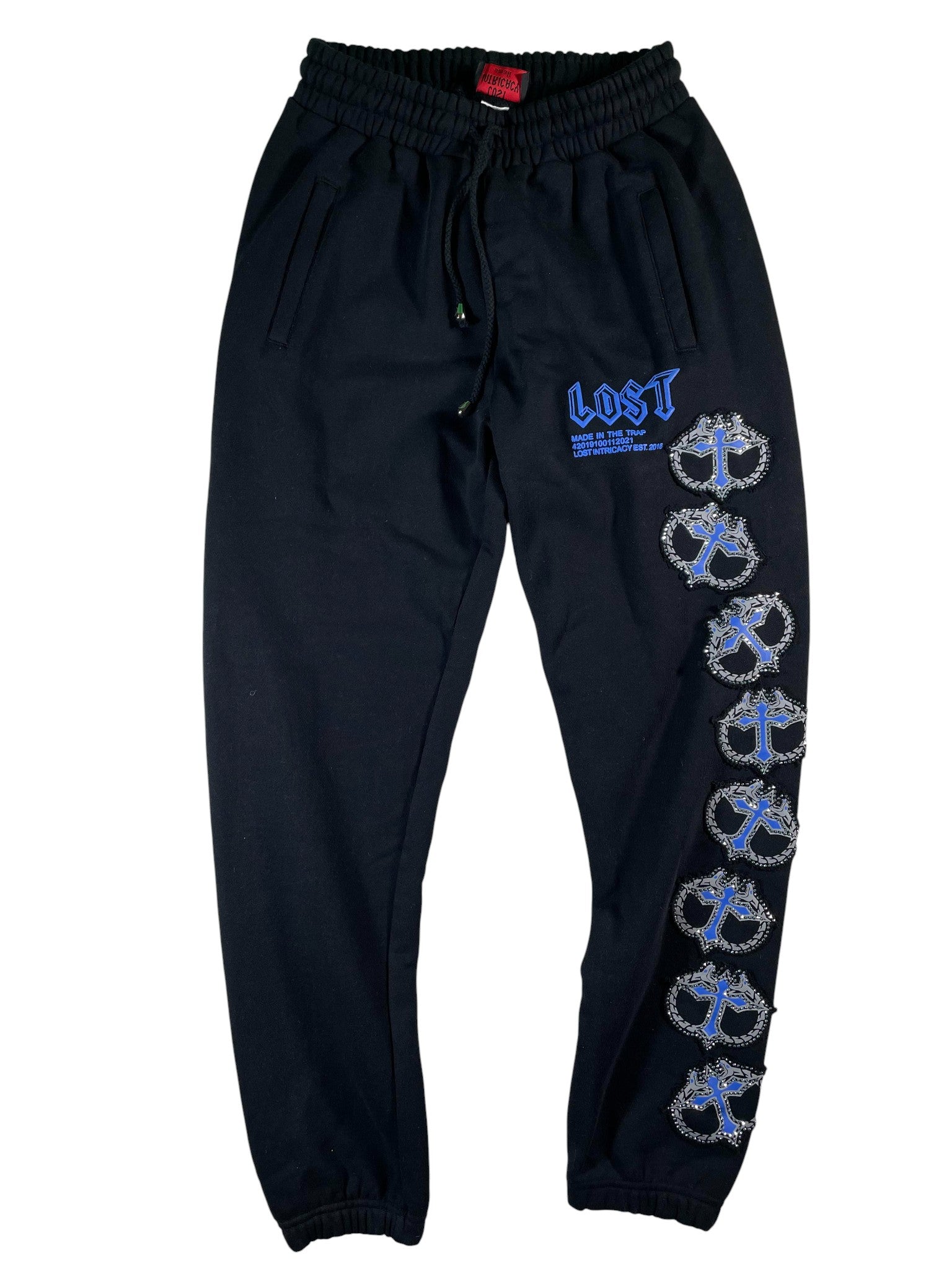 Lost Intricacy 'MITT' Black & Blue Sweats