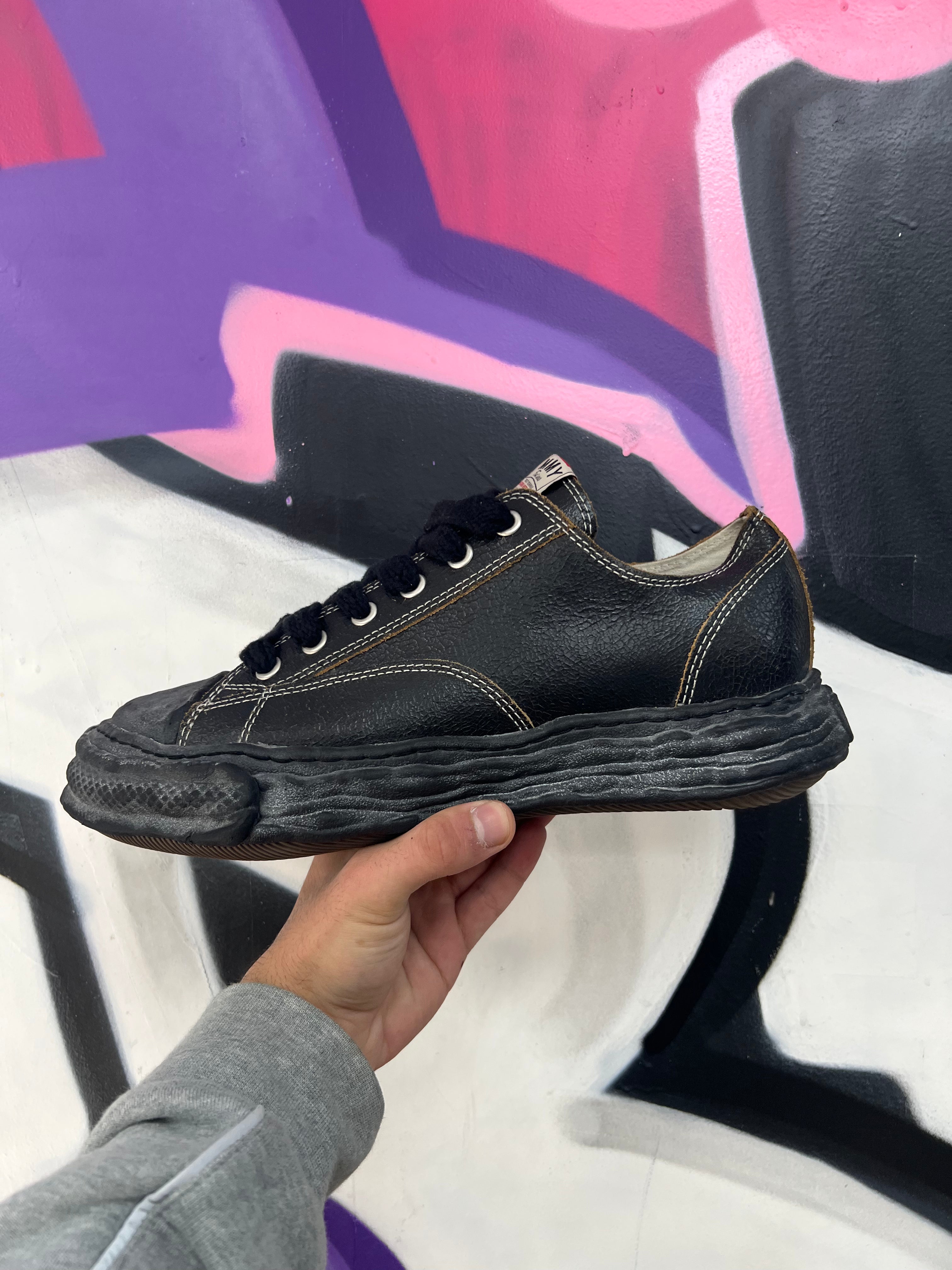 MMY Black Crackle Sneakers