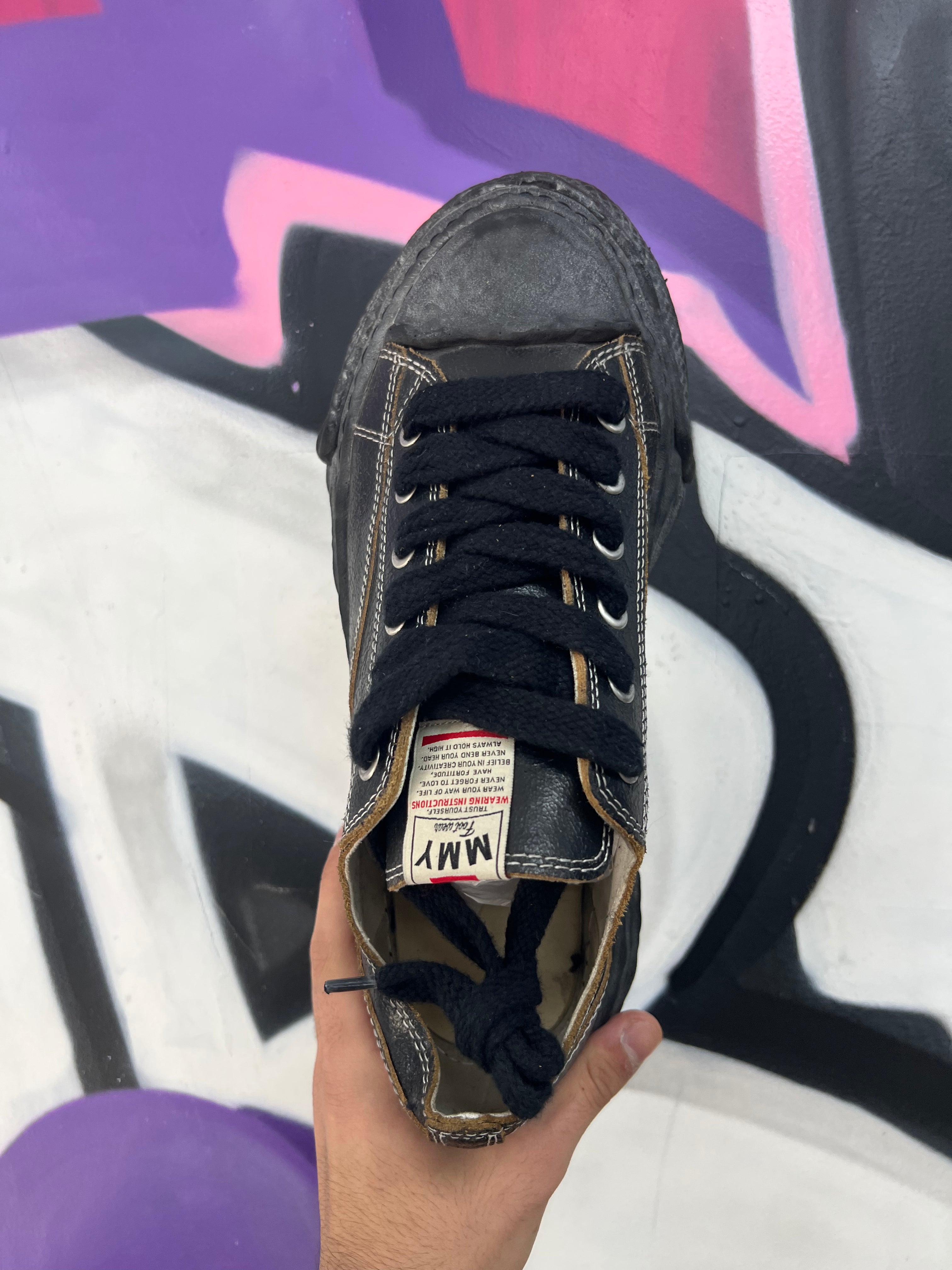 MMY Black Crackle Sneakers