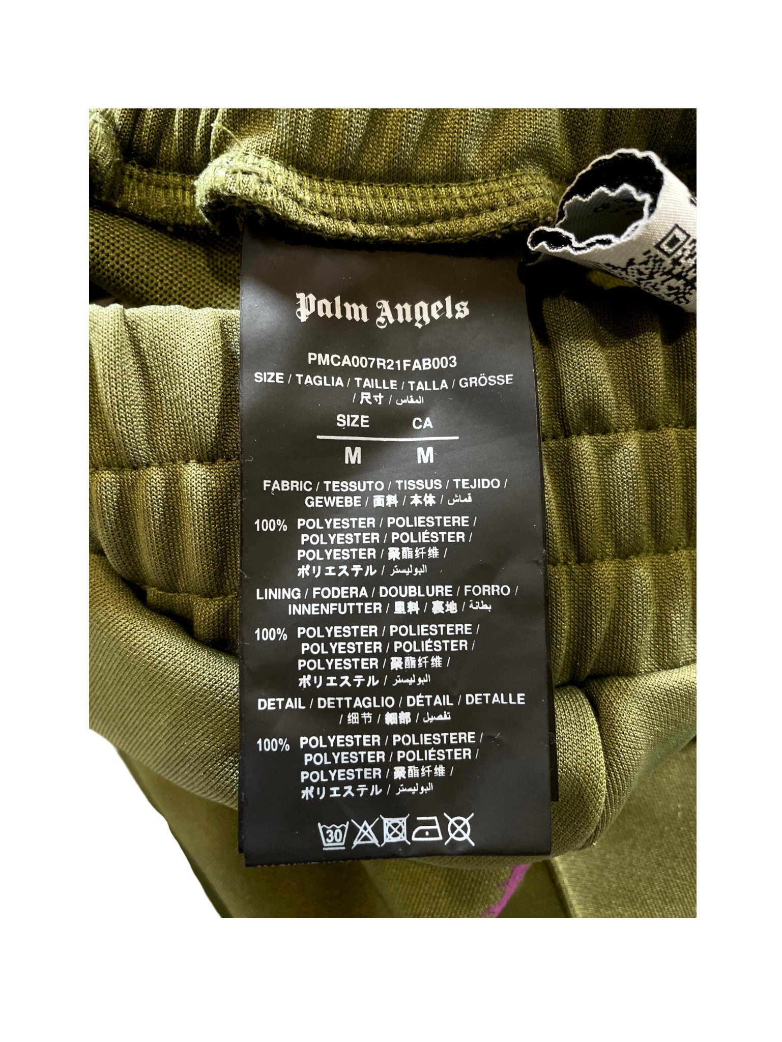 Palm Angels Olive & Purple Track Pants