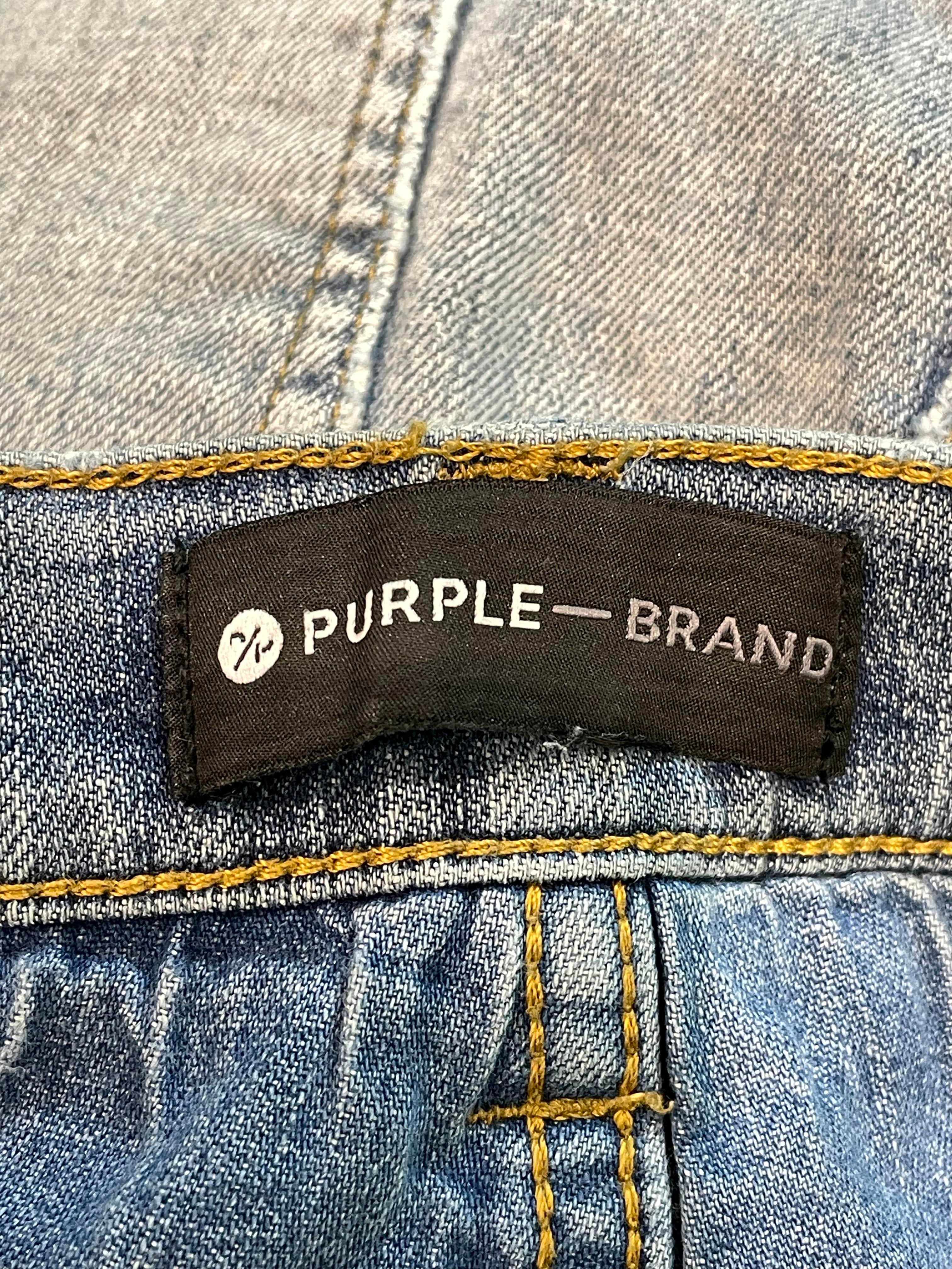 Purple Brand "Stitches" Light Wash Blue Jeans
