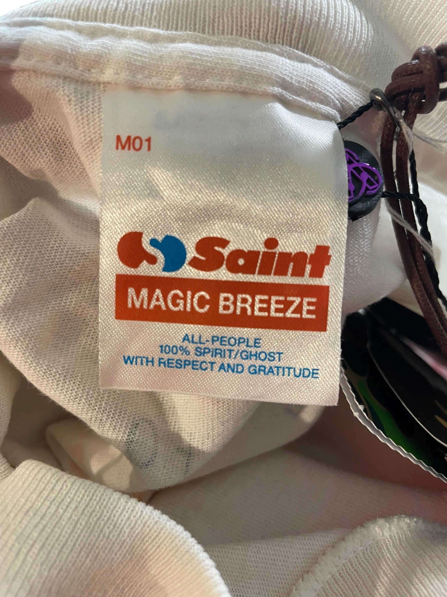 Saint Michael x BAPE White APE Tee