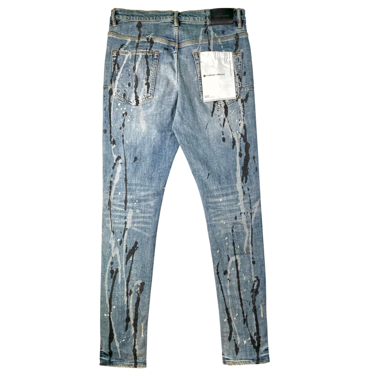Purple Brand Splatter Light Wash & Black Jeans