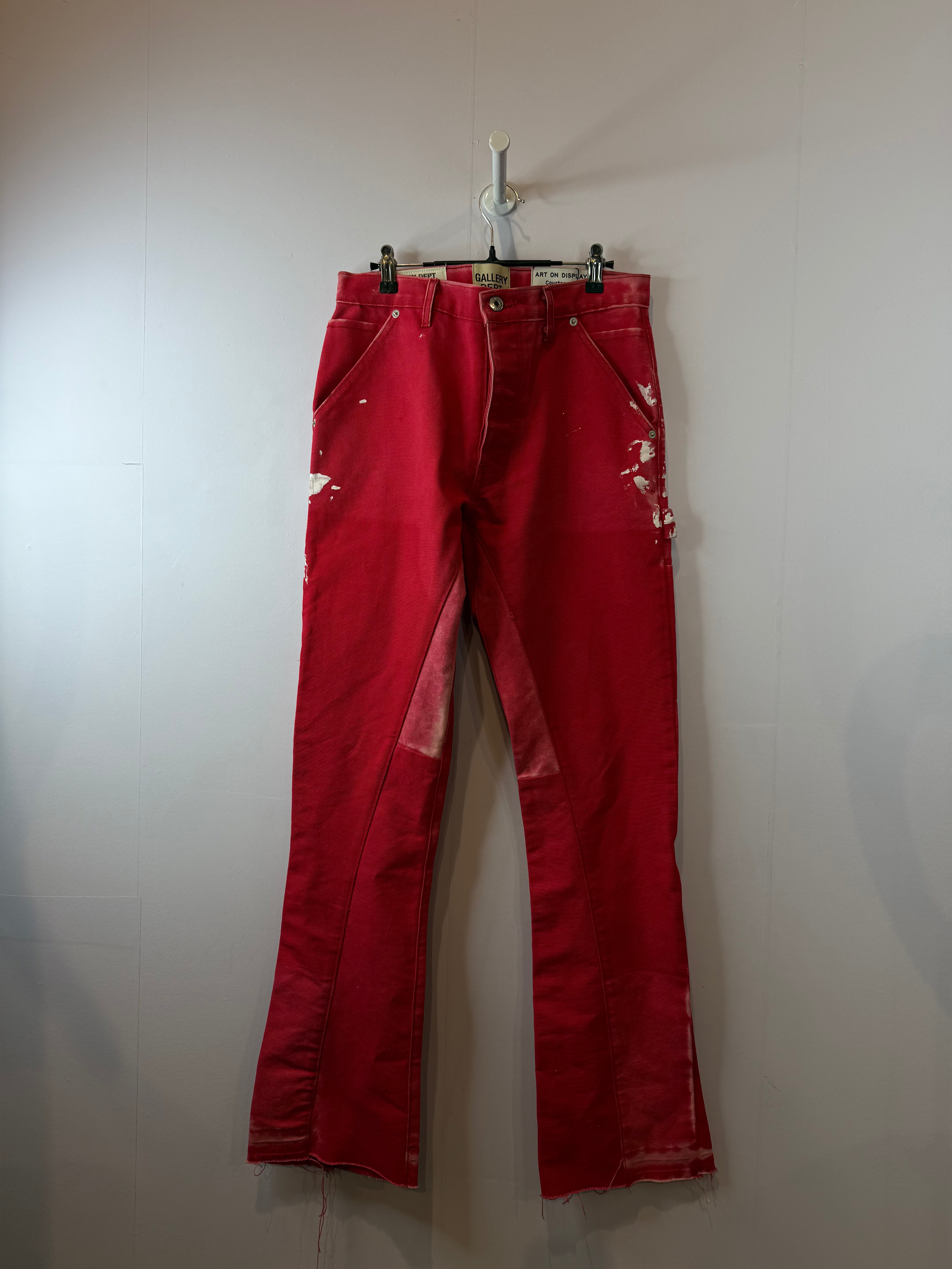 Gallery Dept Red Flare Carpenter Pants