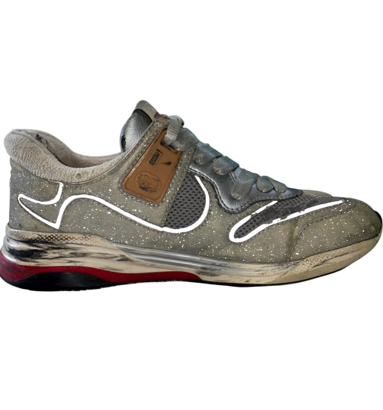 Gucci "Ultra Space" Silver Sneakers
