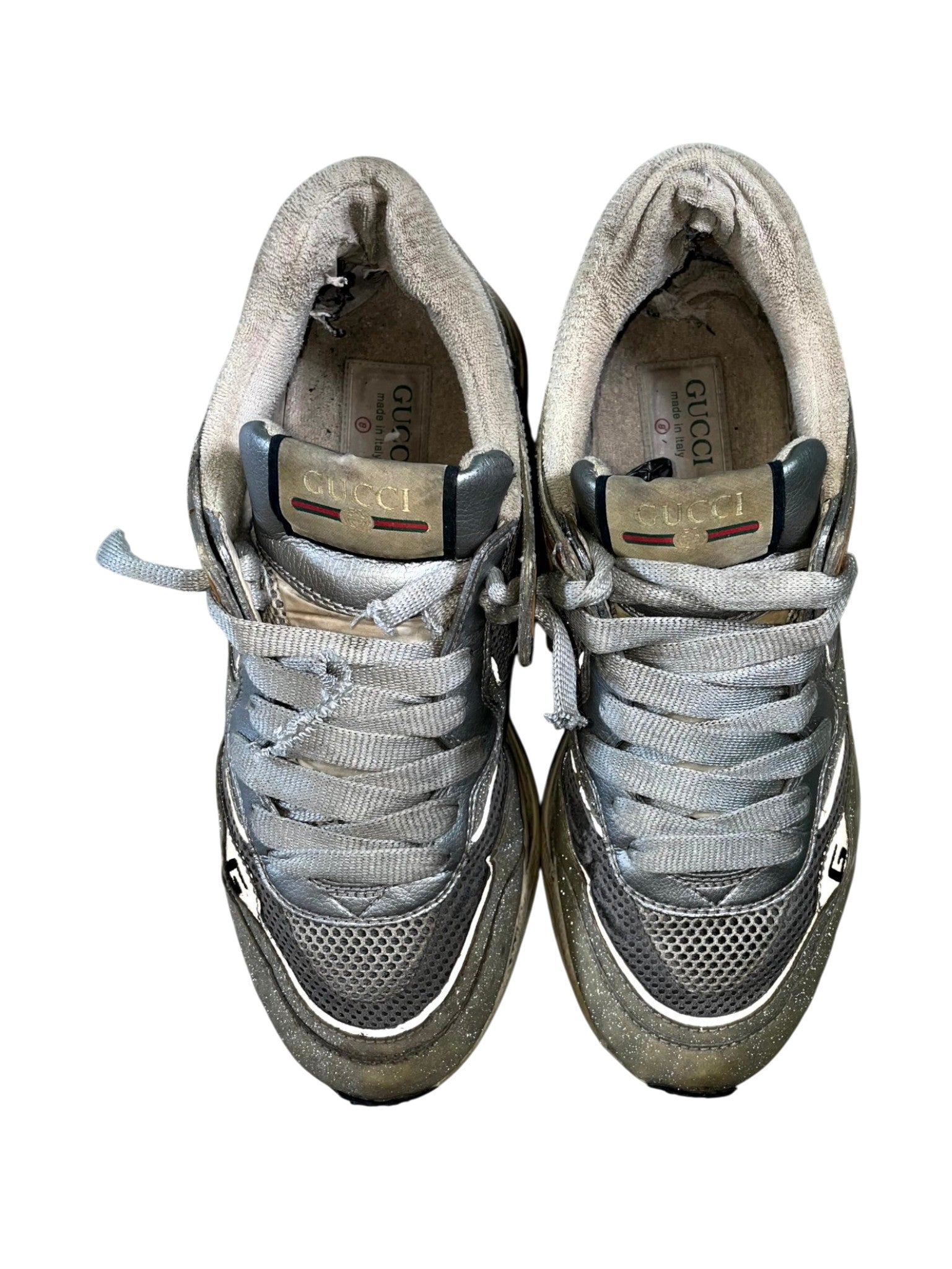 Gucci "Ultra Space" Silver Sneakers