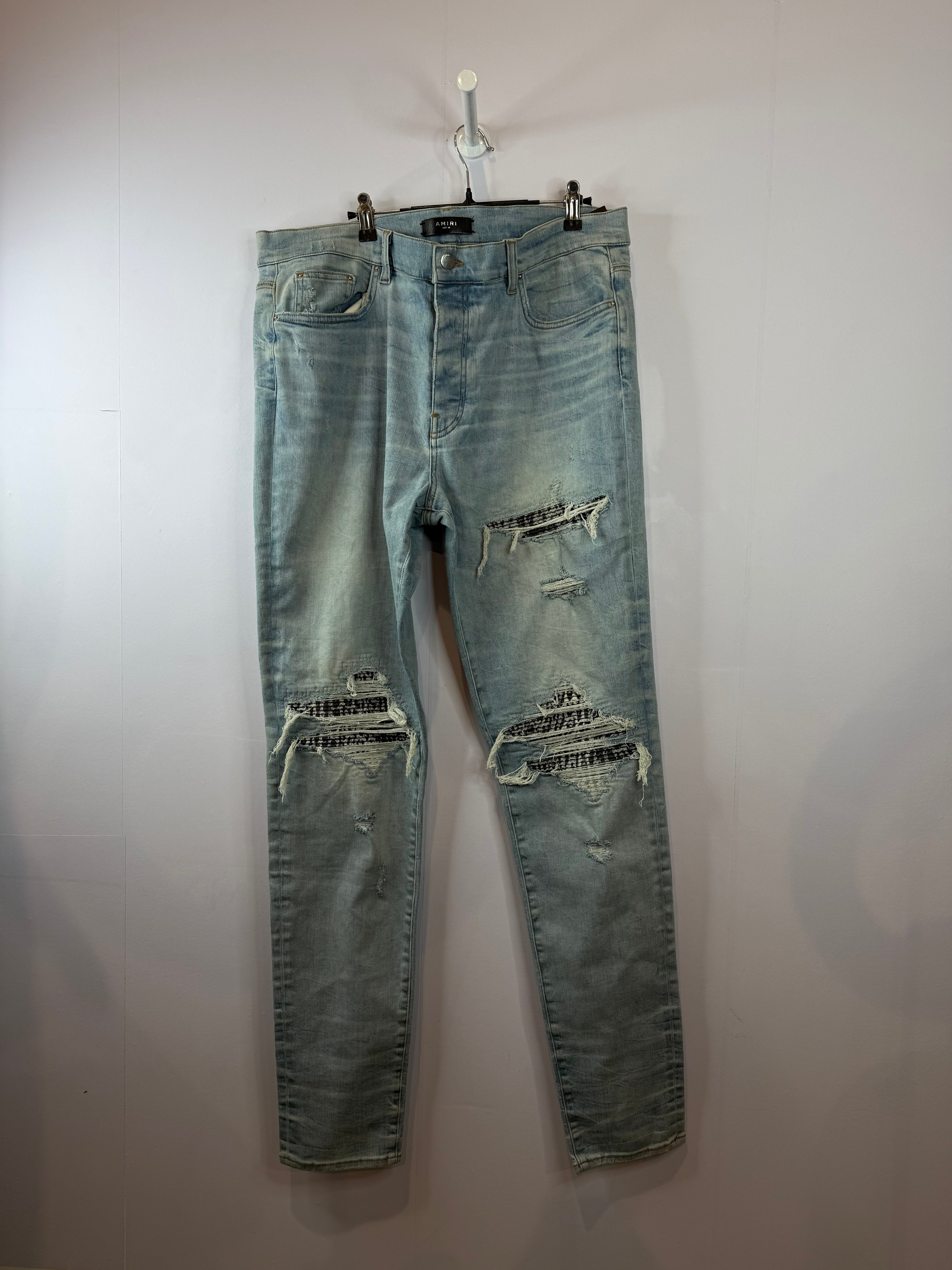 Amiri MX1 Zebra Patch Jeans