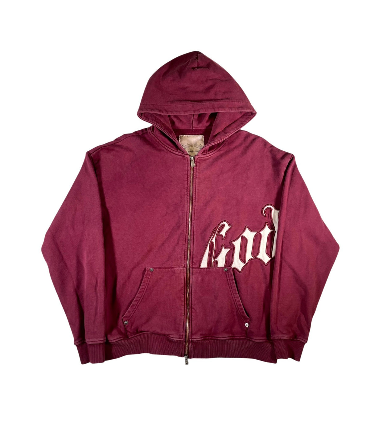 Godspeed OG Zip Up Burgundy Hoodie