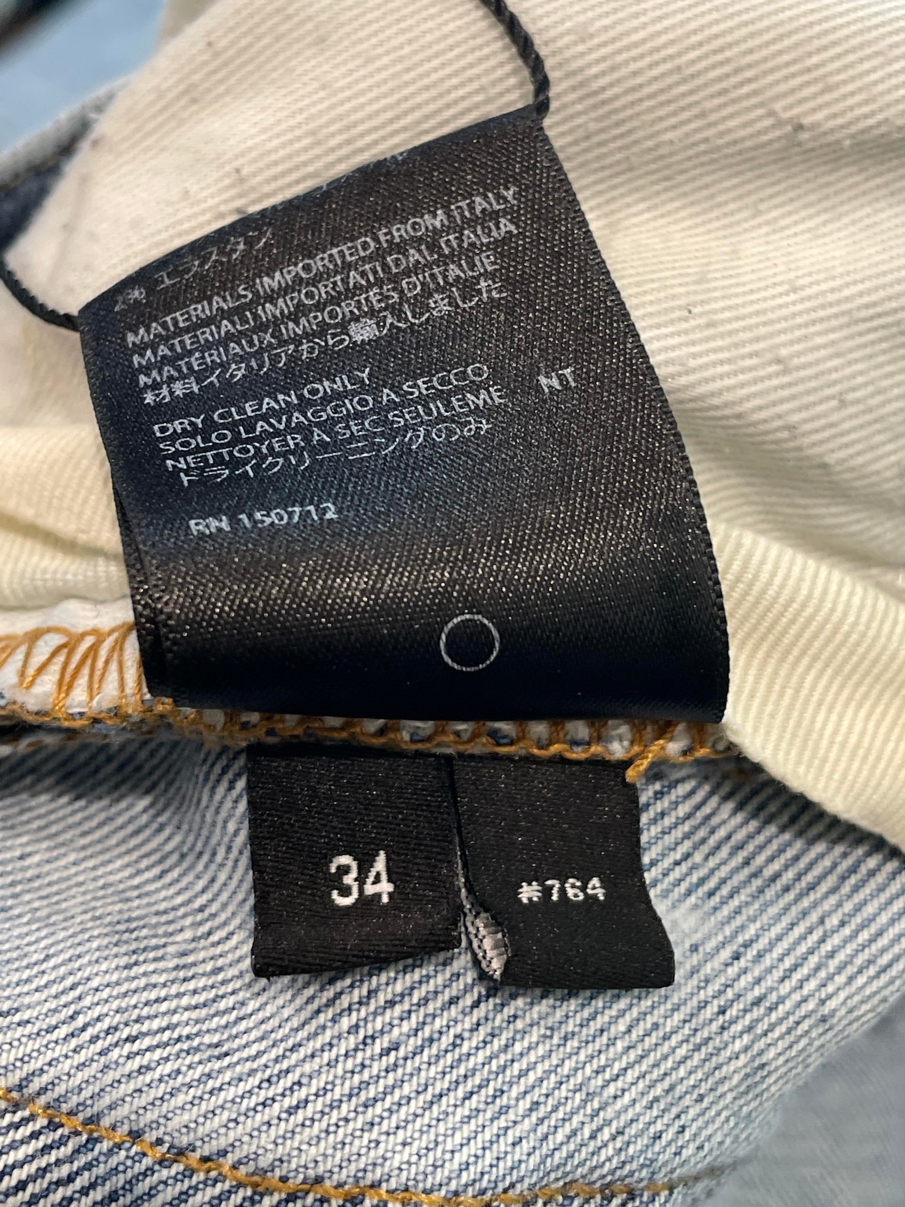 Amiri Thrasher Multi Color Light Wash Jeans