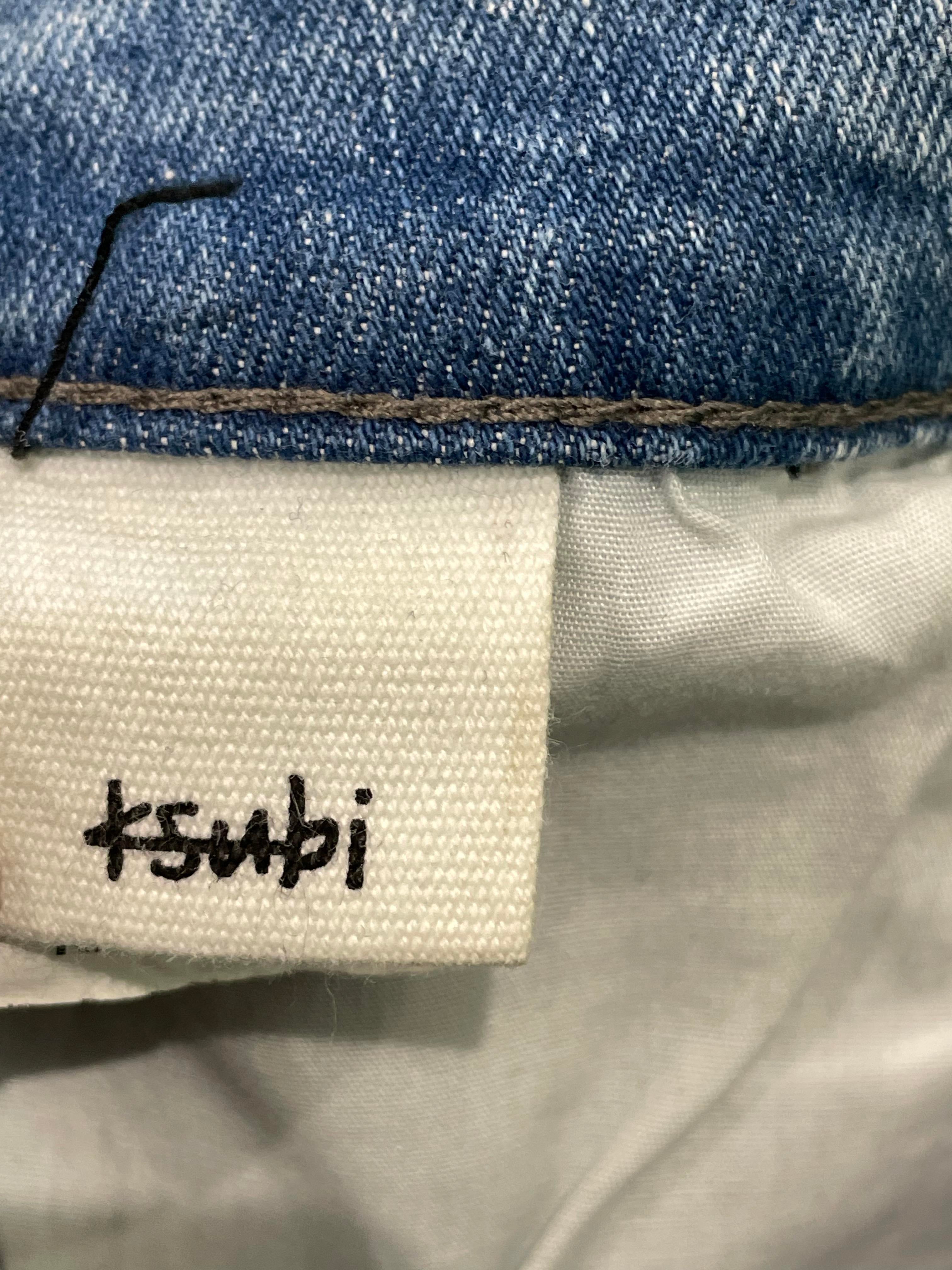 Ksubi "Multi Color Writing" Light Wash Blue Jeans