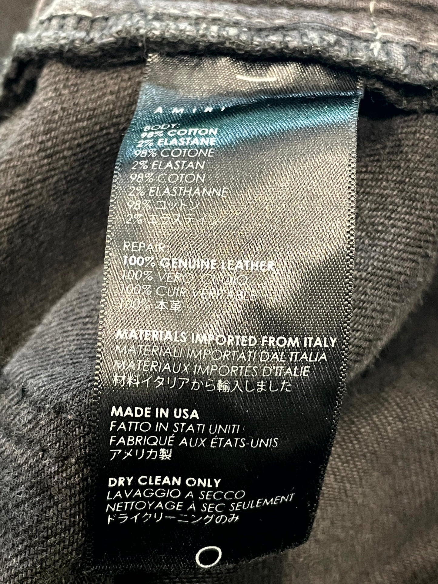 Amiri MX1 Old Season Black Jeans
