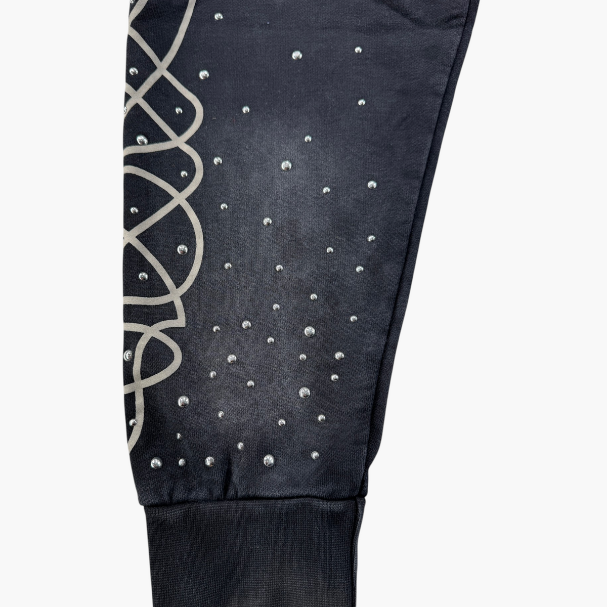 Prevail Studded Black Wash Zip Up