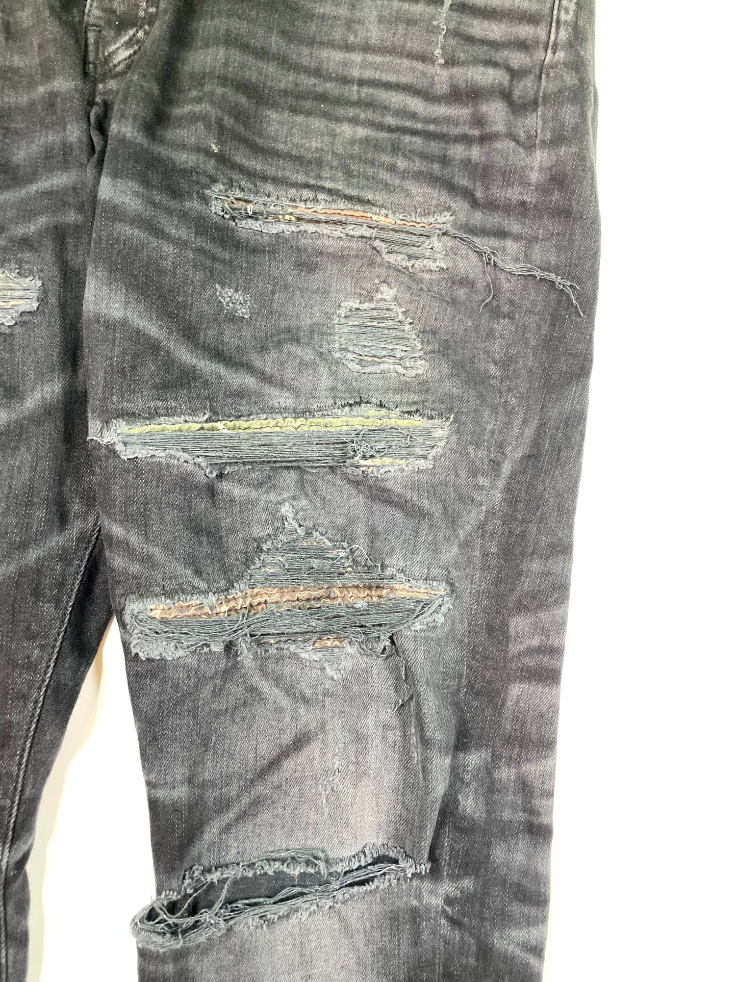 Amiri Thrasher Brown & Green Jeans