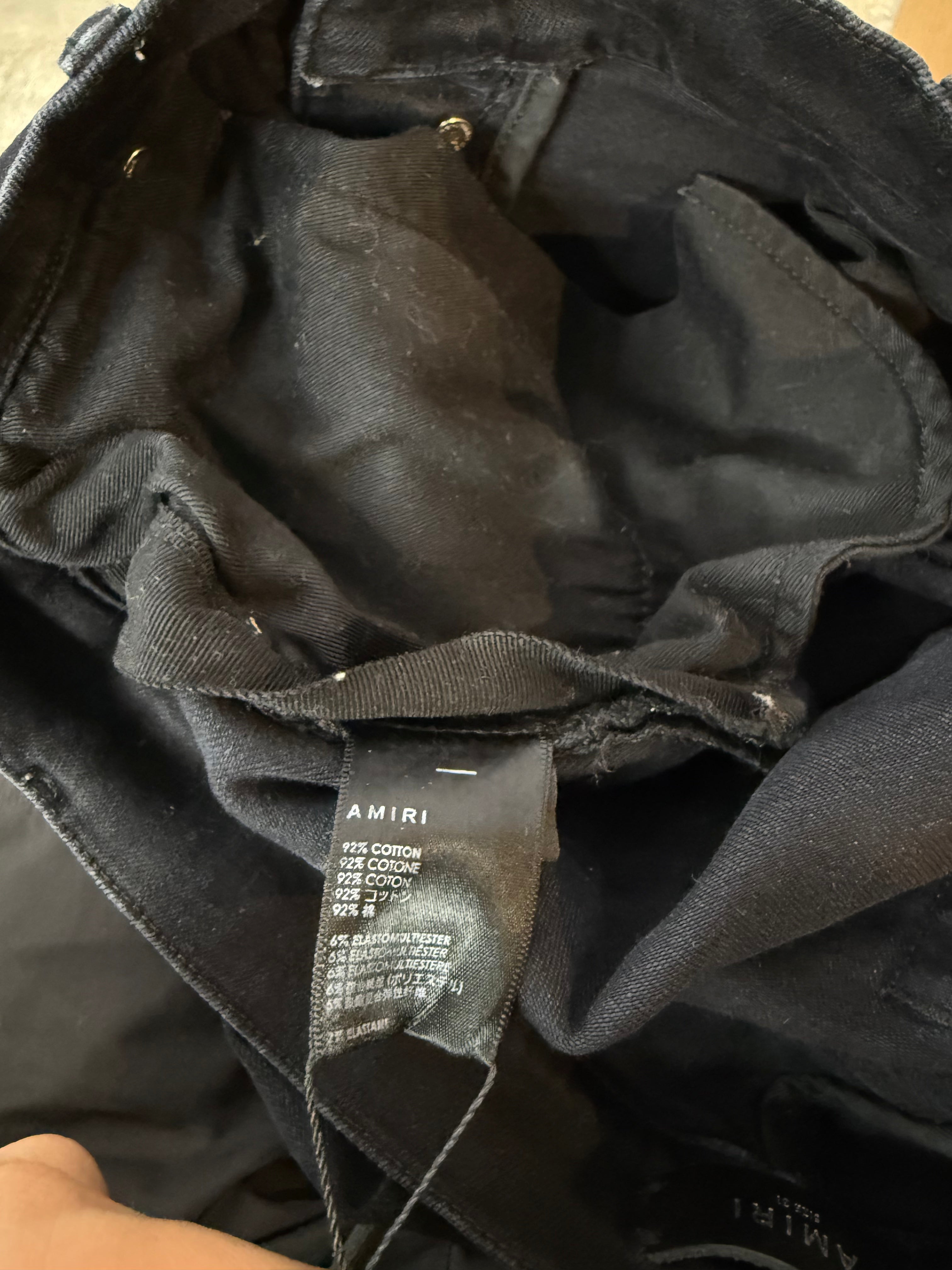 Amiri MX1 Black & Brown Paisley Jeans