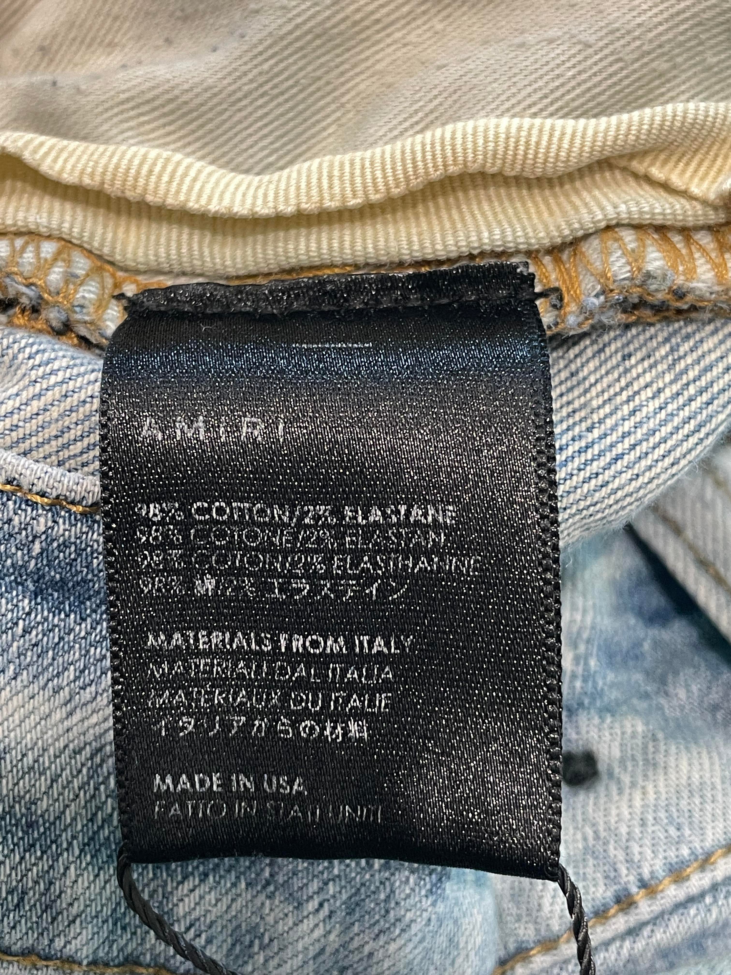 Amiri Light Wash Thrasher Ripped Jeans