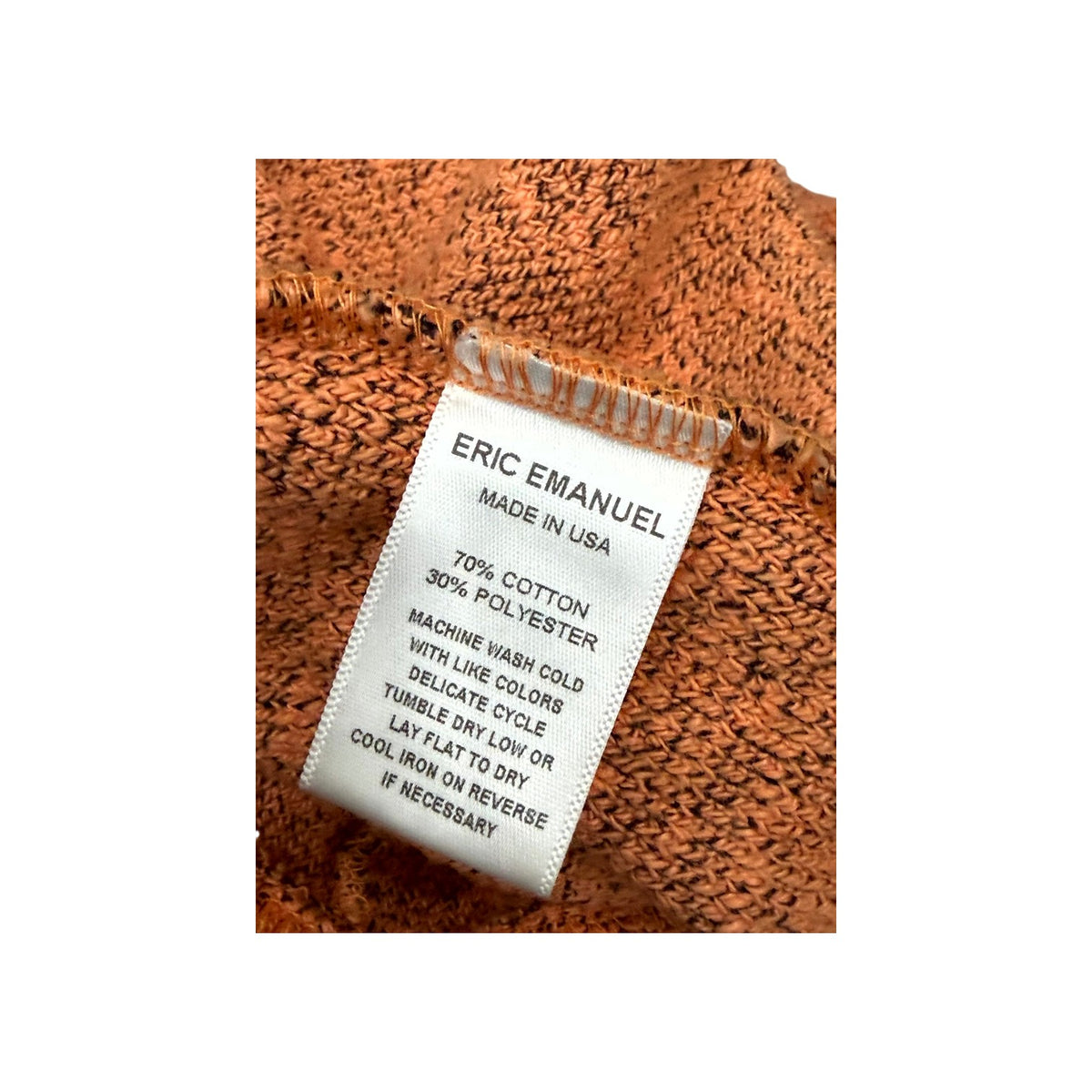 Eric Emanuel Boucle Quarter Zip Orange Sweatsuit